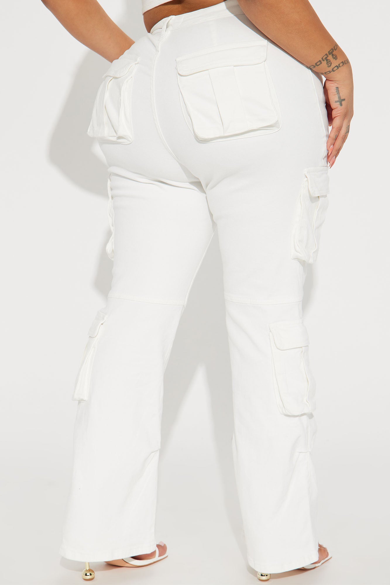 City Streets Stretch Cargo Jean - Ivory