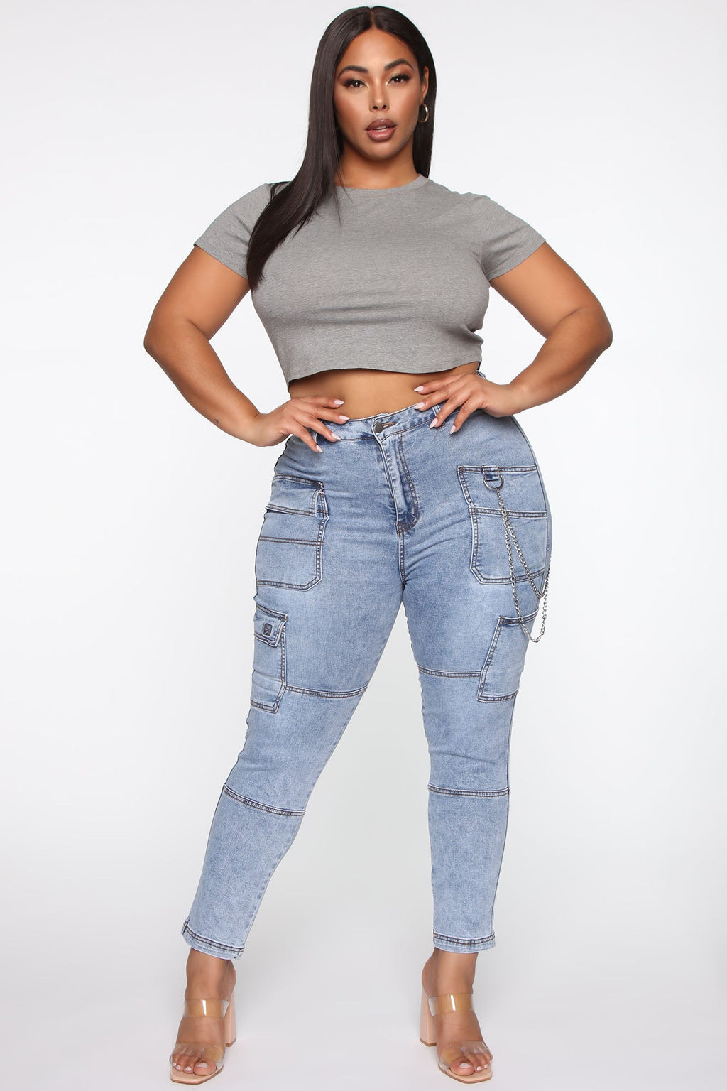 Robin Crop Top - Heather Grey