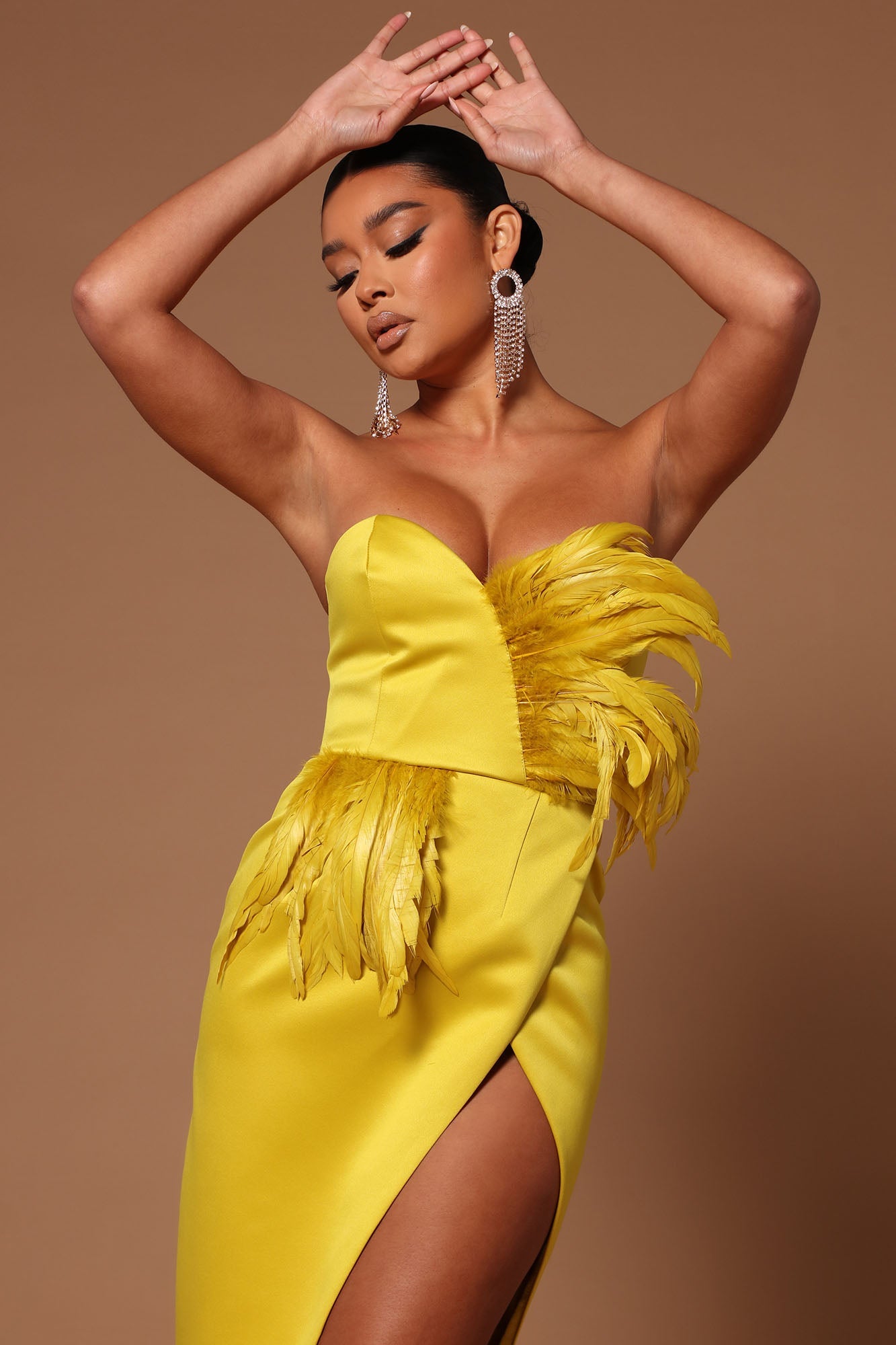 Jaqueline Asymmetrical Maxi Dress - Chartreuse