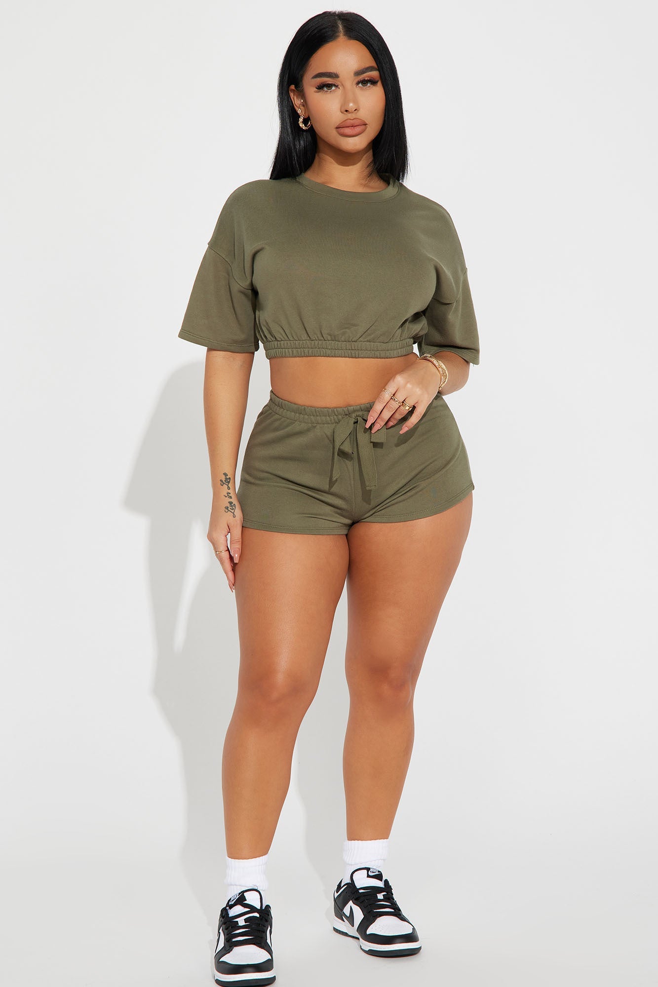 Going Along Short Set - Olive