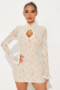 Roxanna Lace Mini Dress - Cream