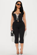 Callie Capri Set - Black