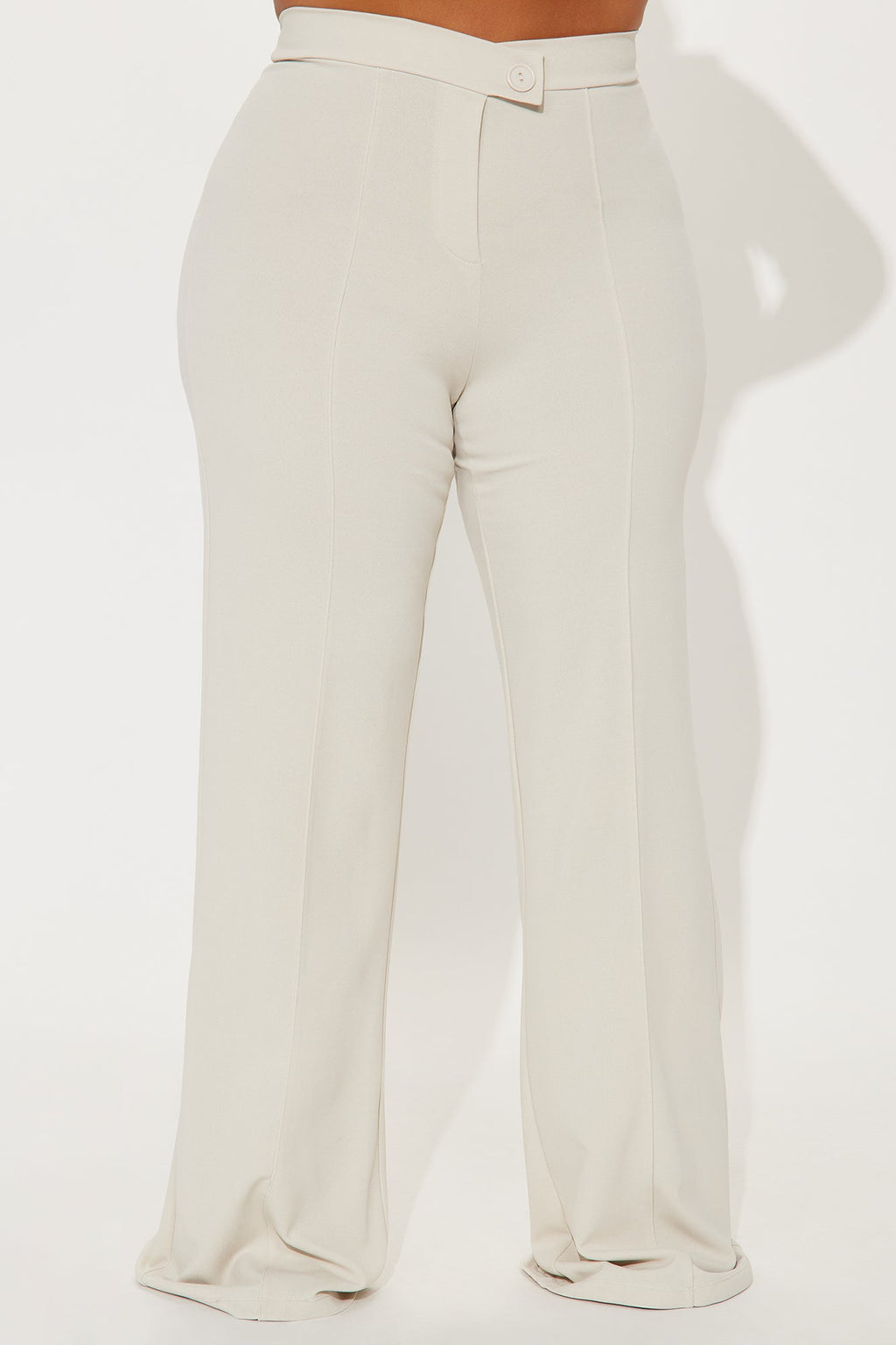 Call It Even Wide Leg Dress Pants - Oatmeal