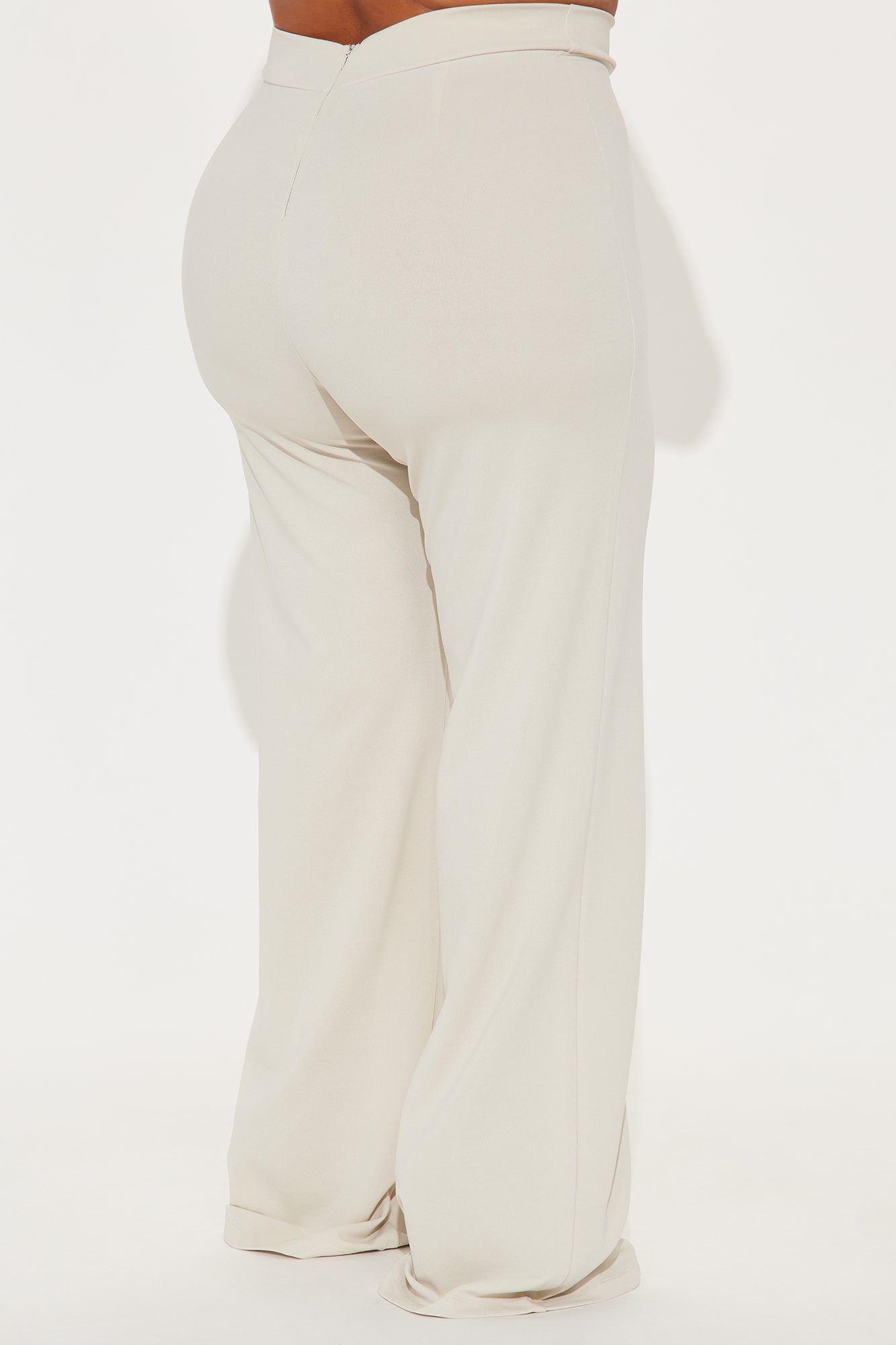 Call It Even Wide Leg Dress Pants - Oatmeal