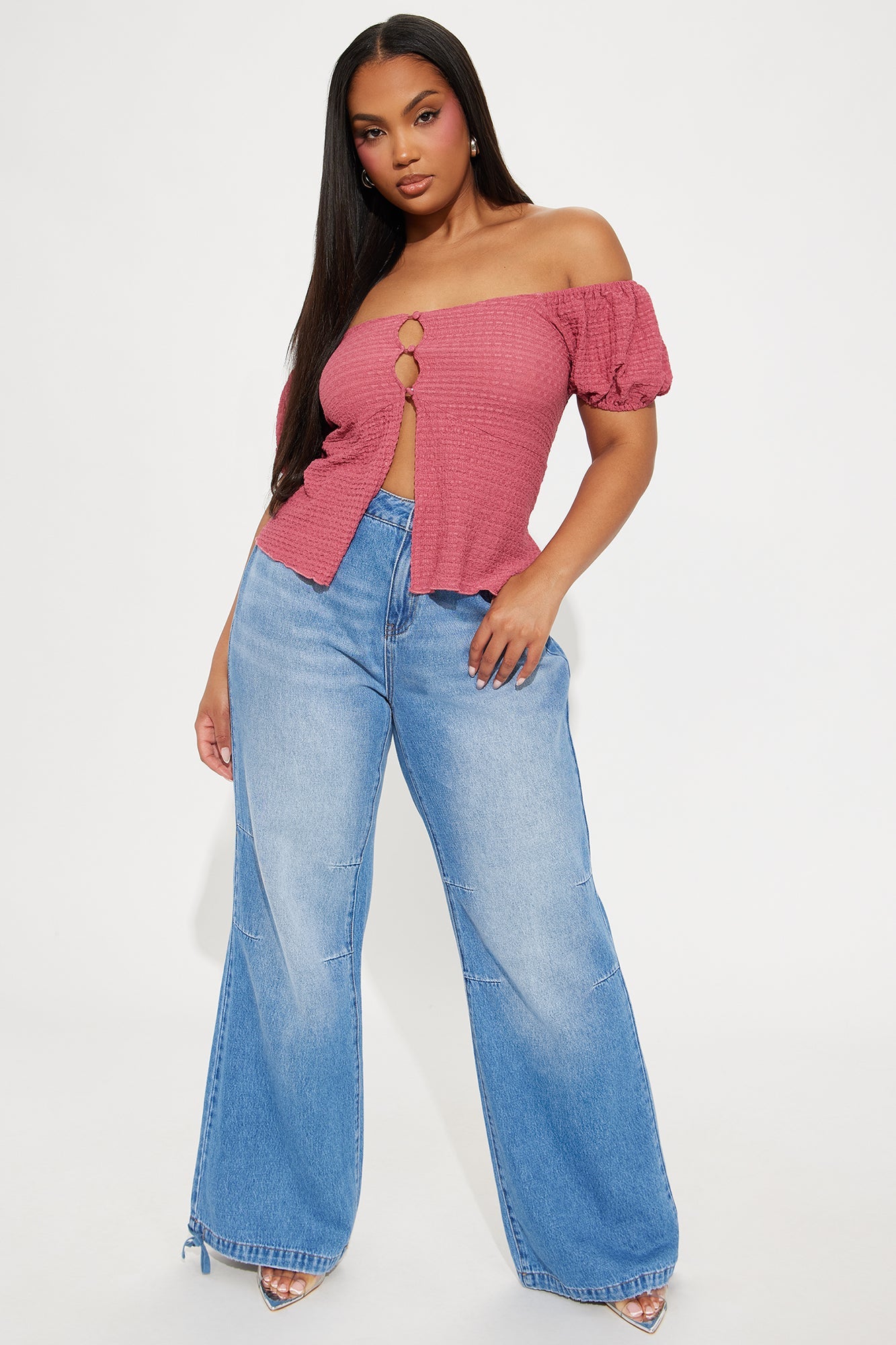 Bella Flyaway Top - Marsala