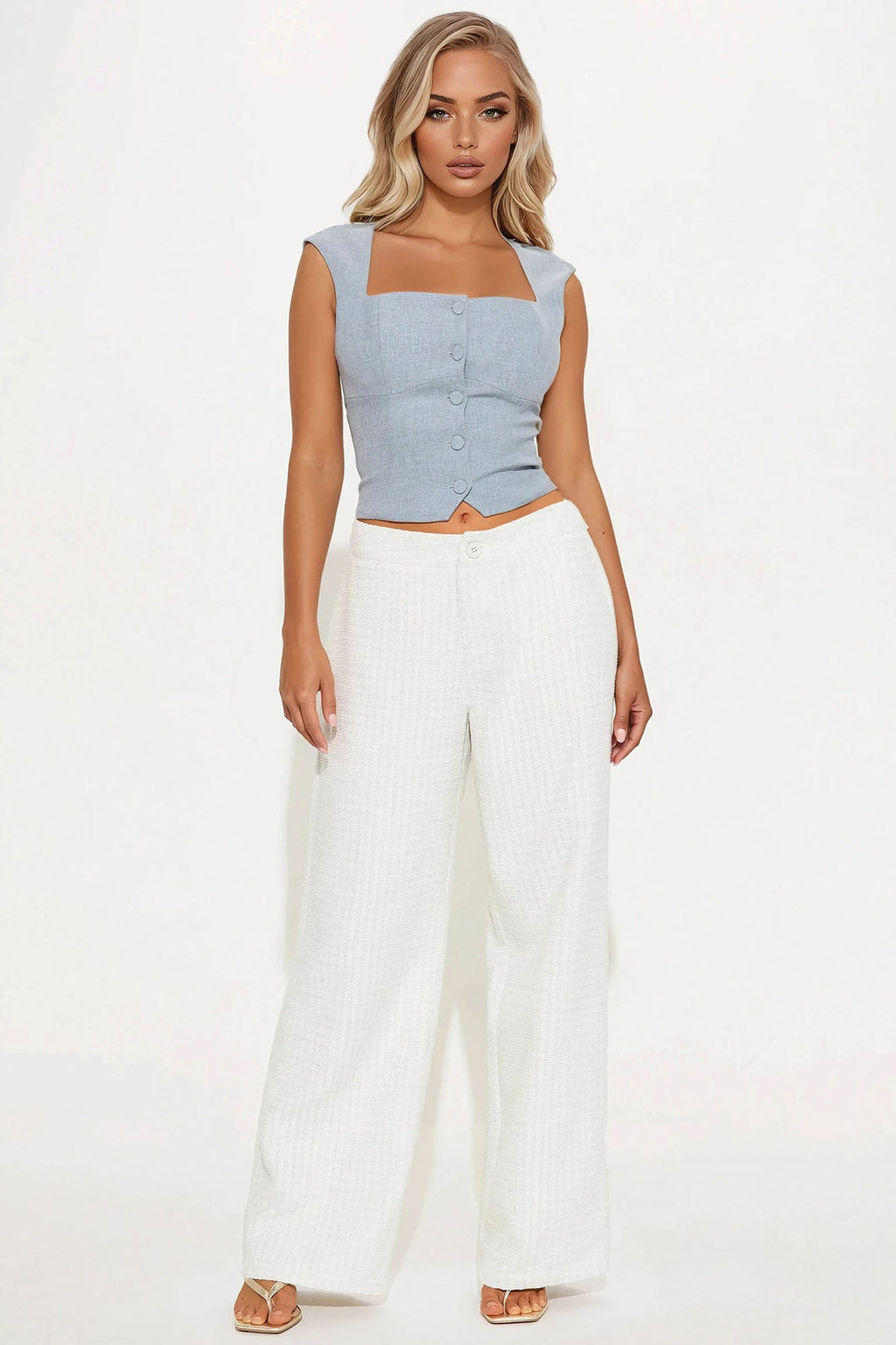 Shantay Tweed Pant - Ivory