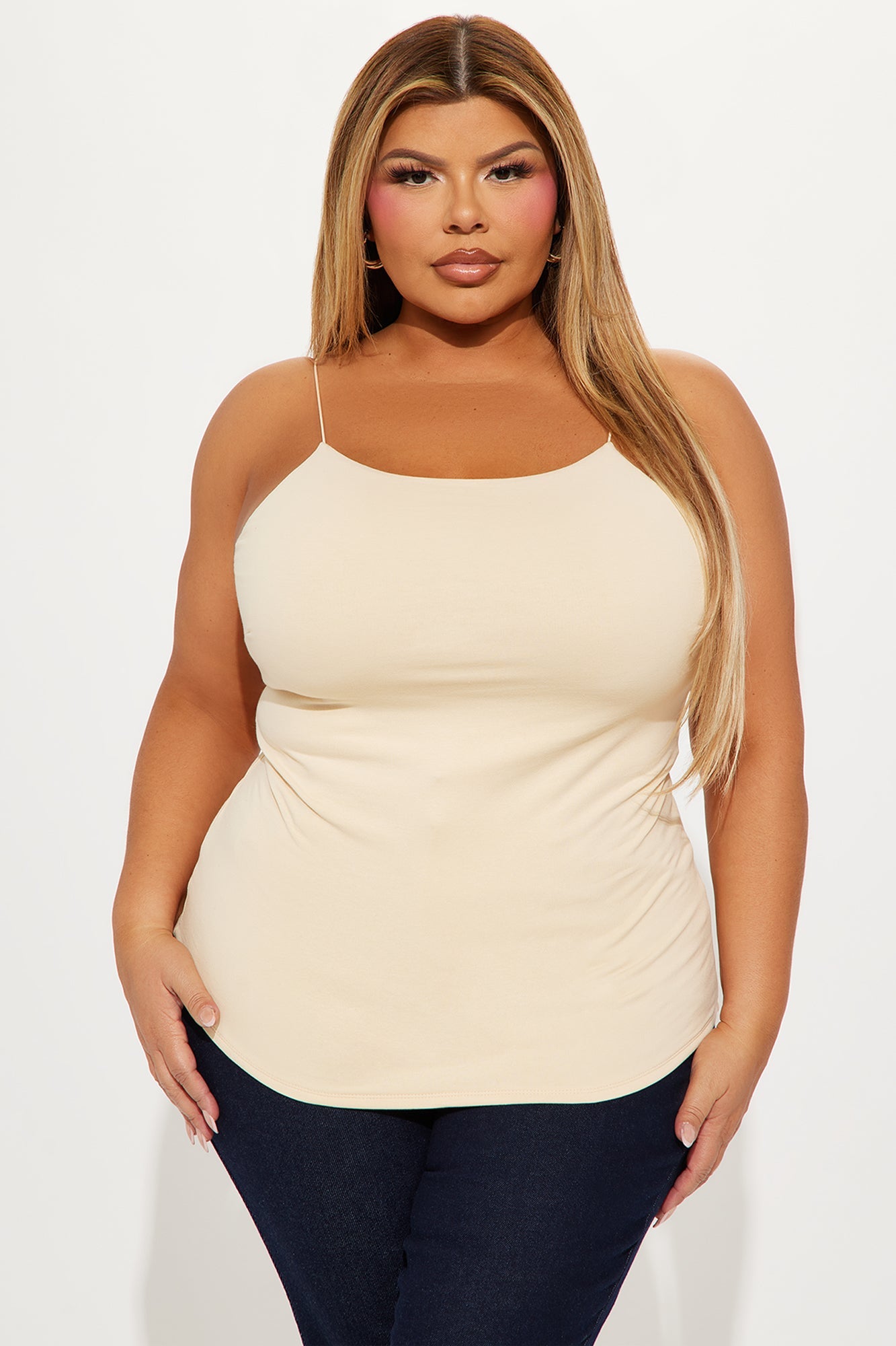 Kacey High Neck Top - Cream