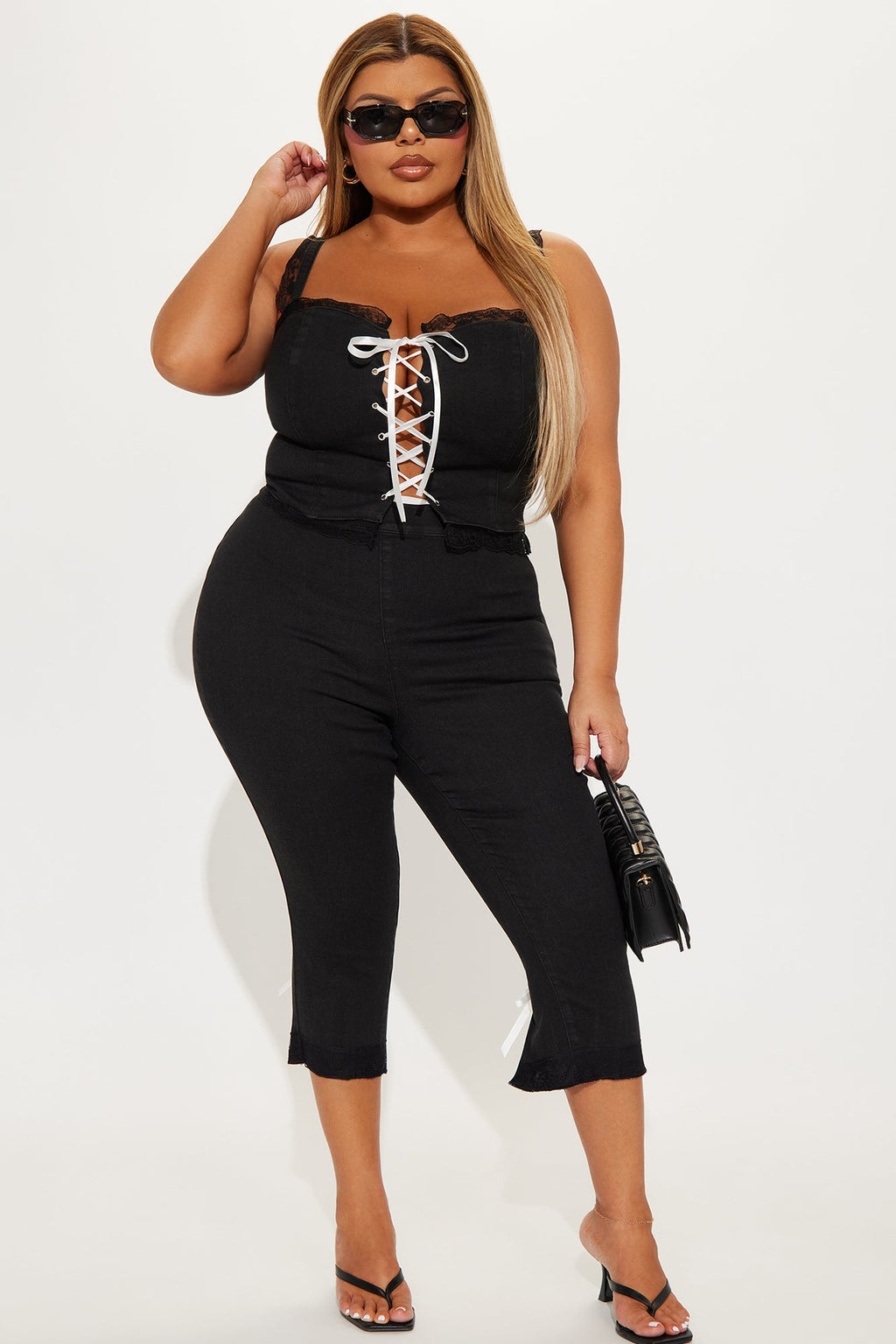 Callie Capri Set - Black