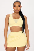 Power Swing Sports Bra - Butter Yellow
