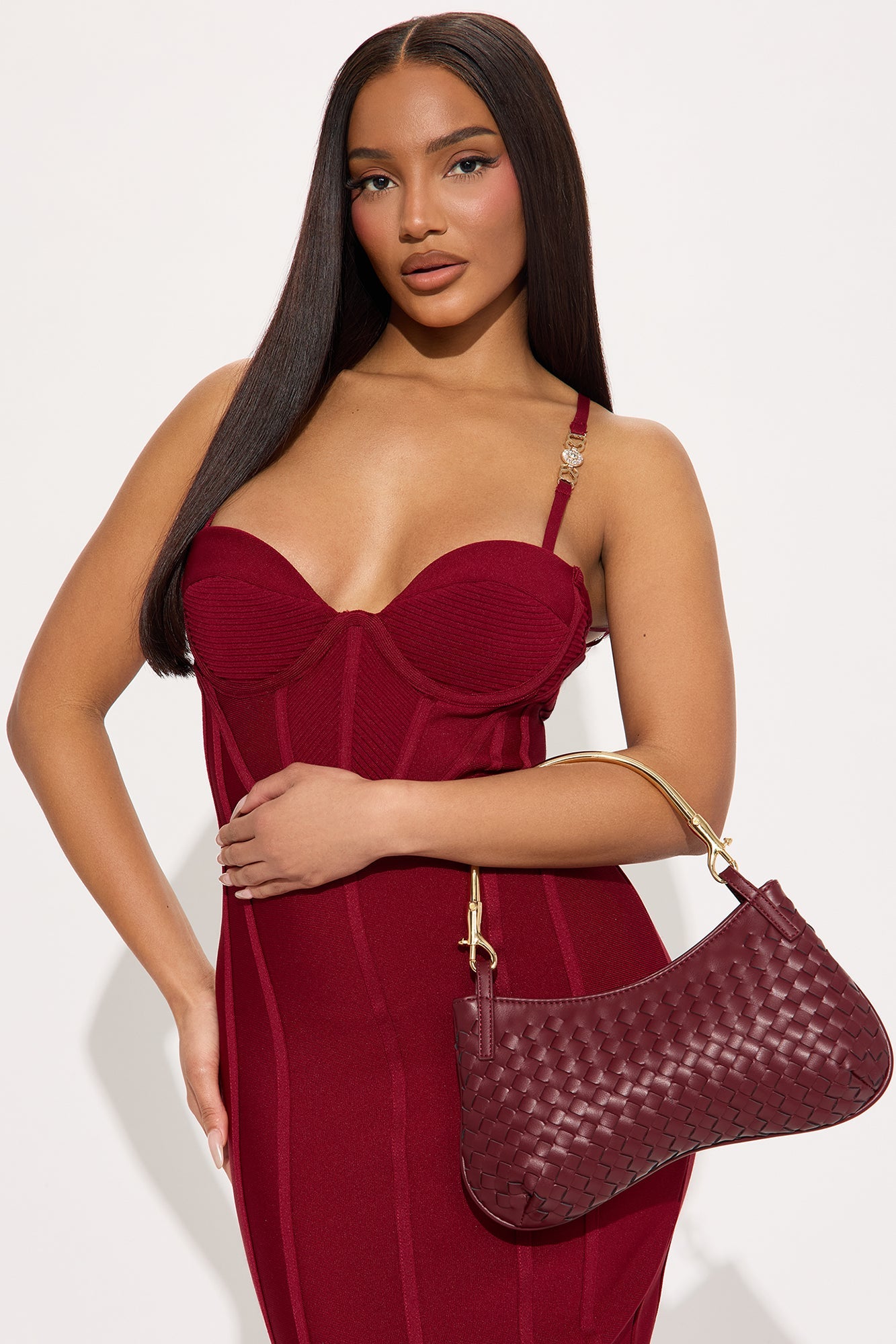 Reminiscing Handbag - Burgundy