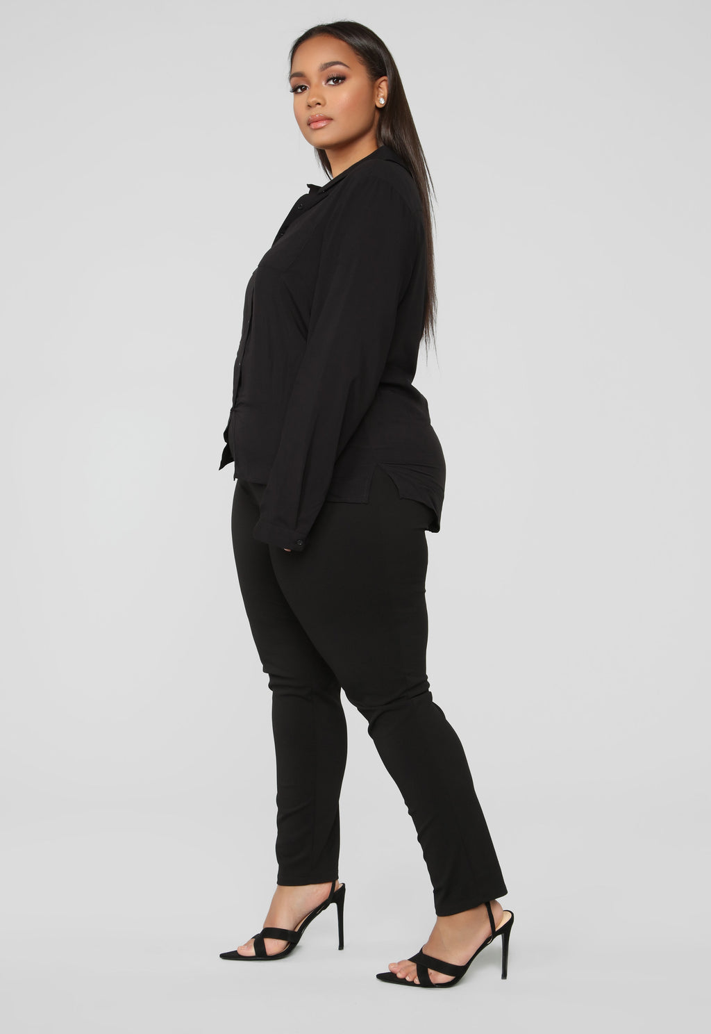 Aurora Woven Top - Black