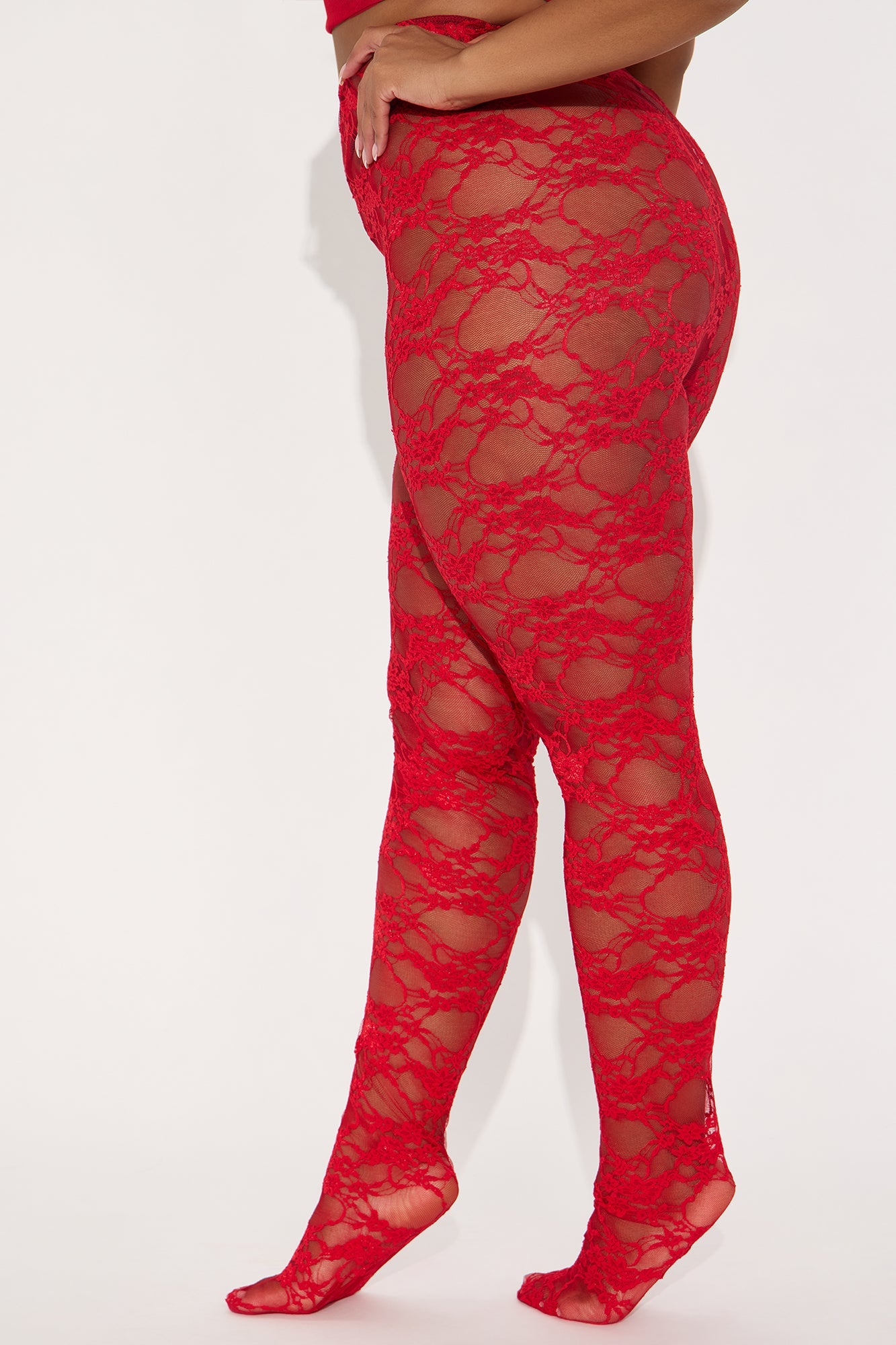 Love Bites Lace Micro Mini Dress Set - Red