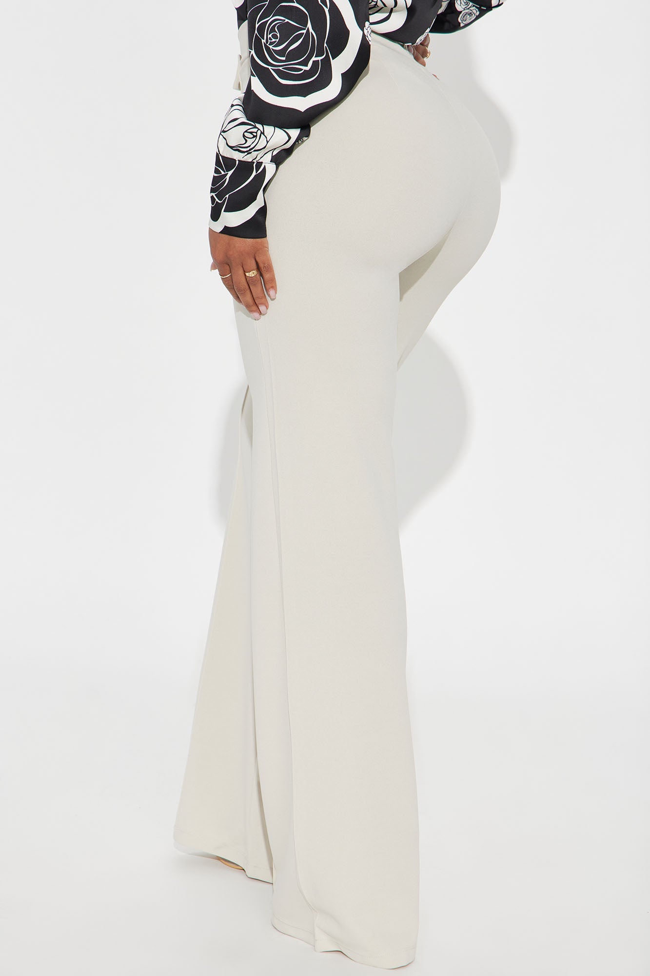 Call It Even Wide Leg Dress Pants - Oatmeal
