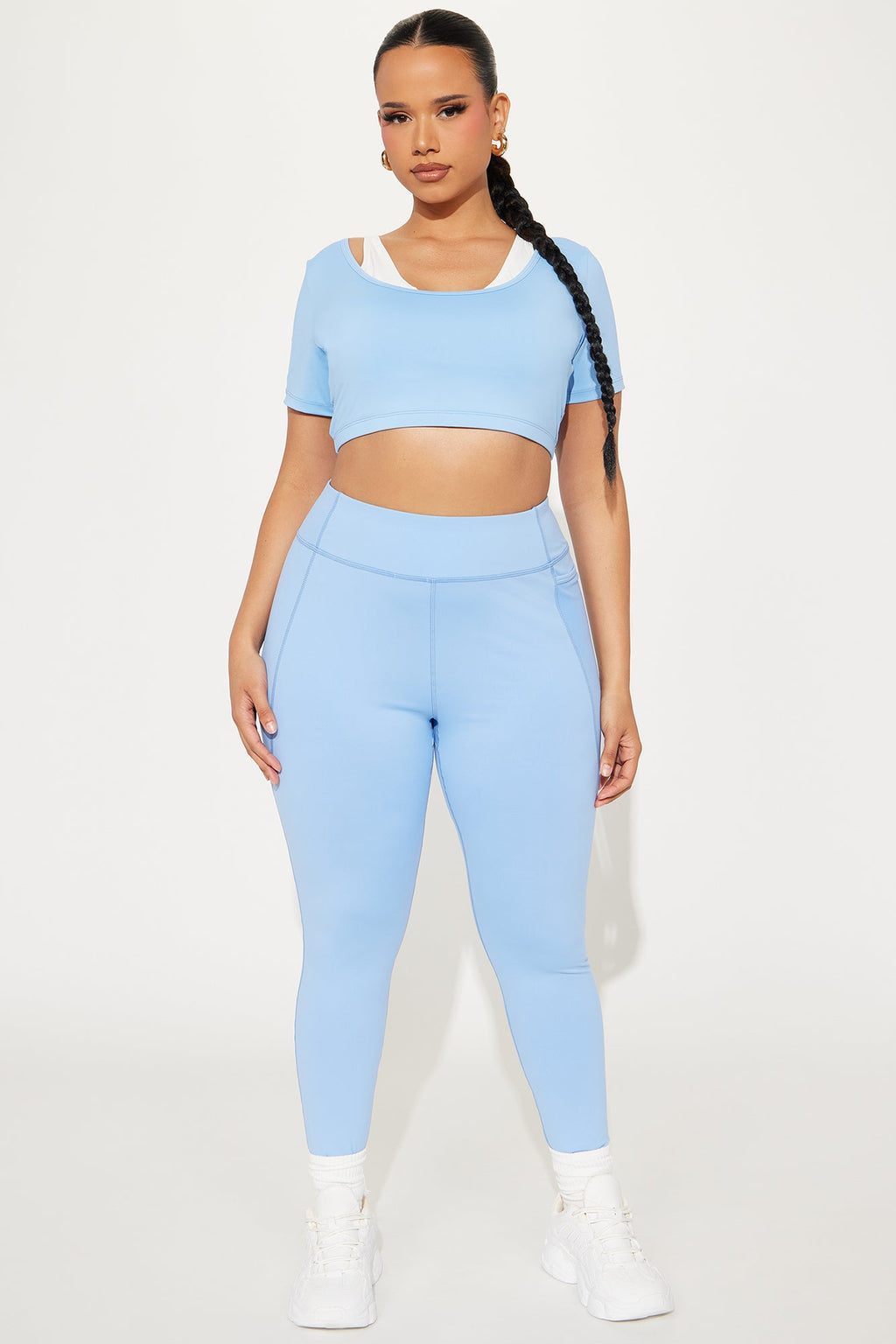 Match Point Twofer Active Top - Light Blue