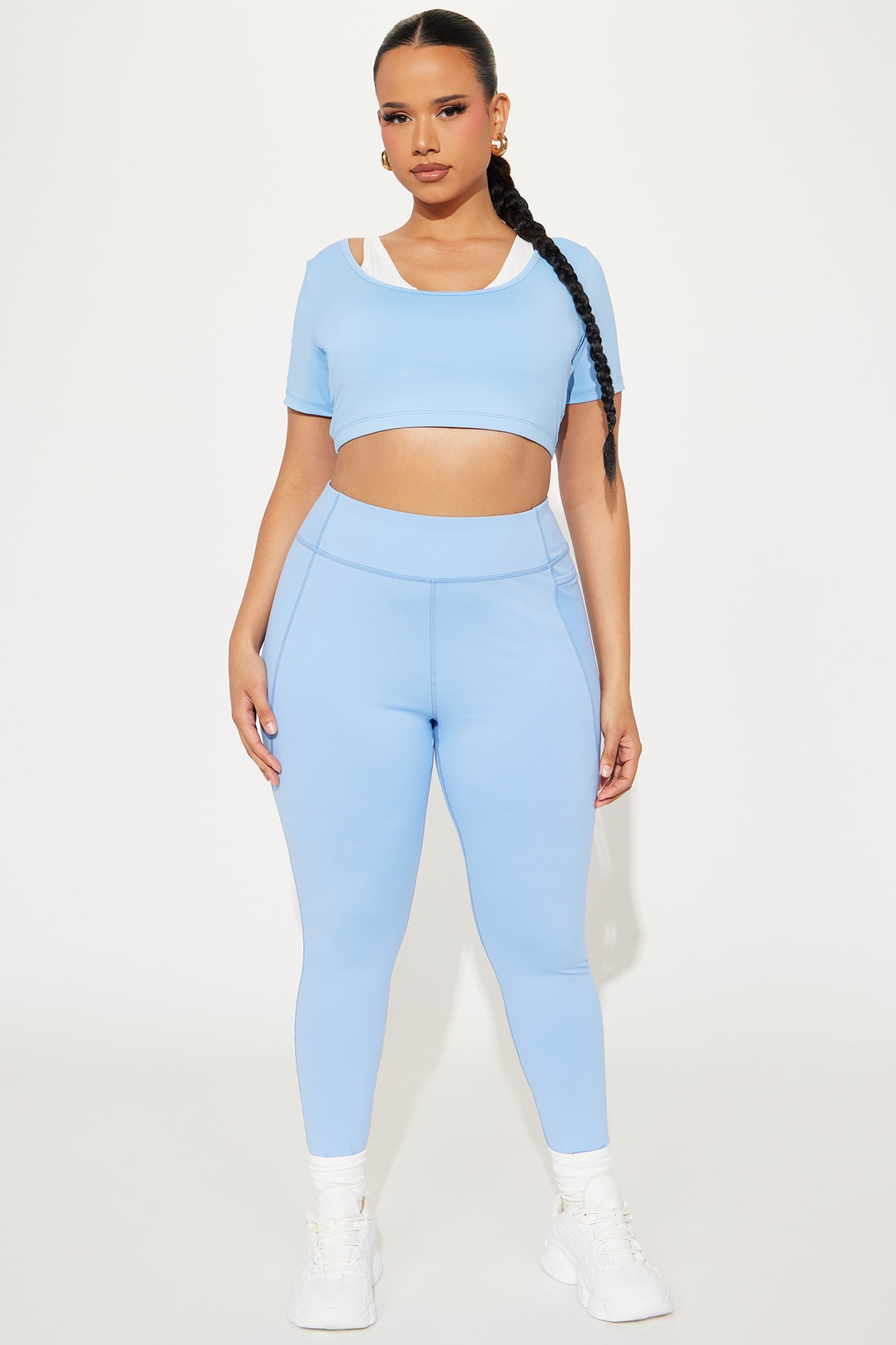 Match Point Twofer Active Top - Light Blue