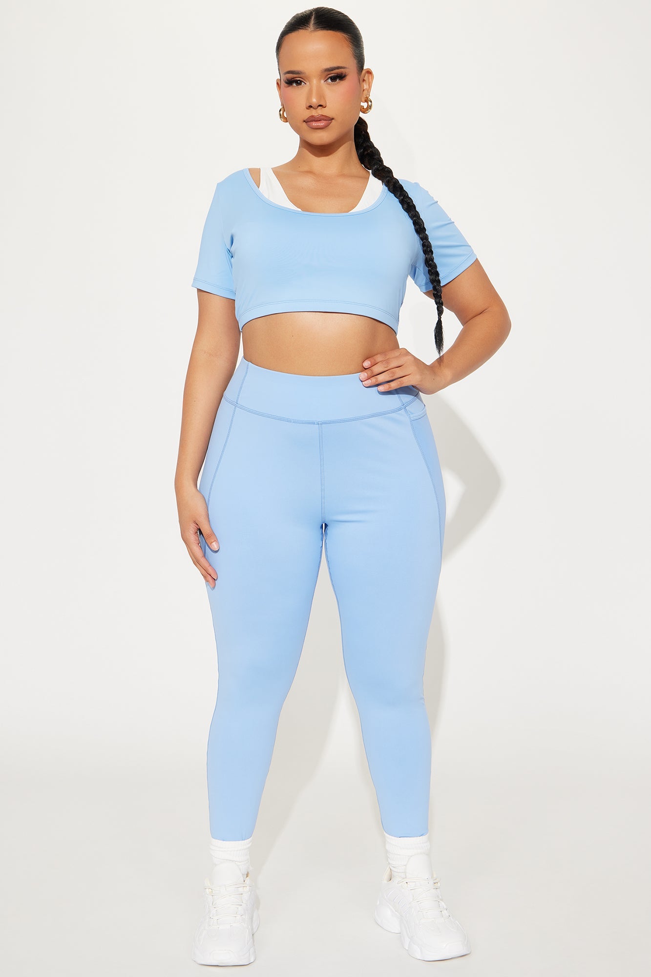Match Point Active Legging - Light Blue