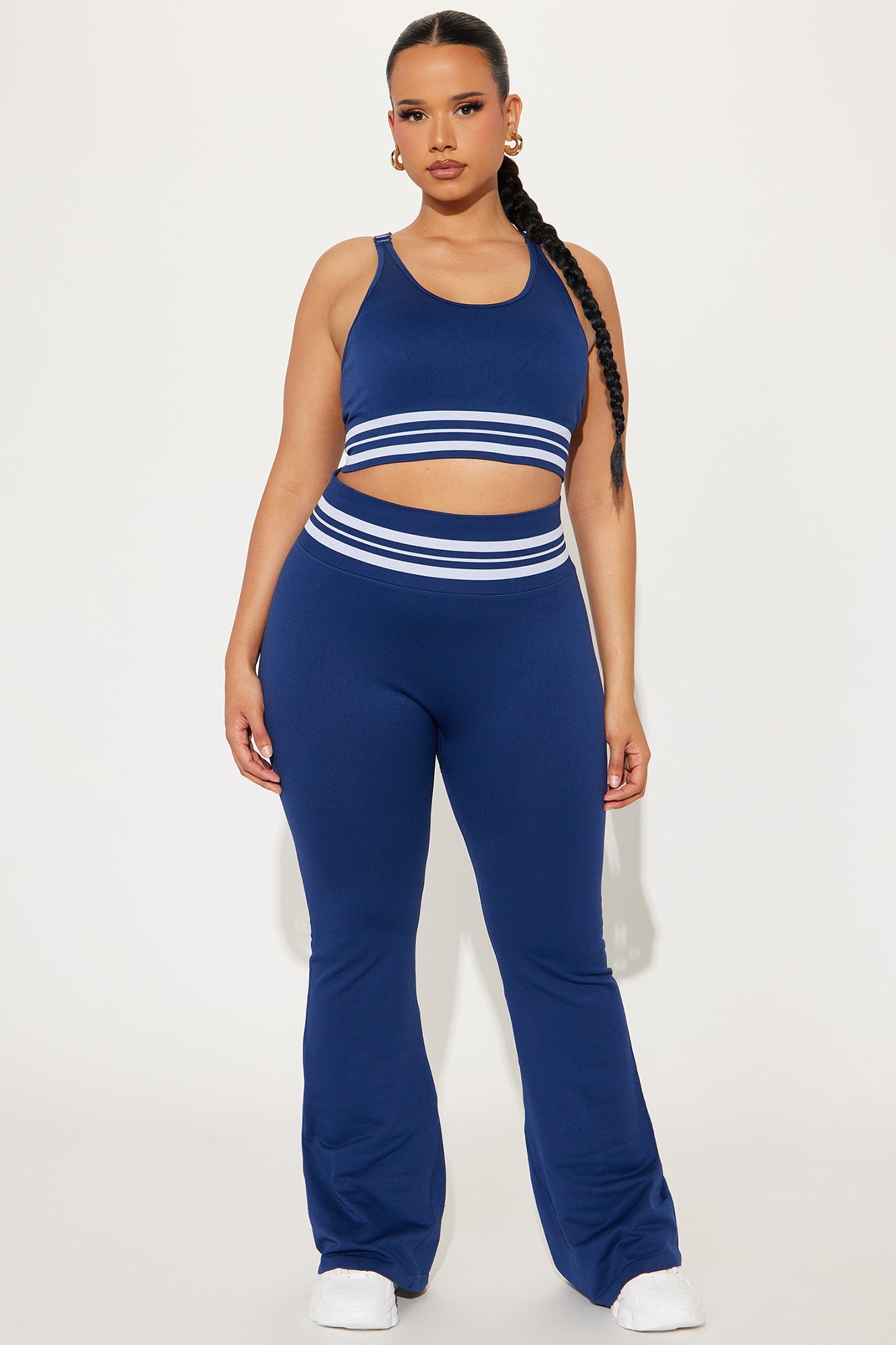 Caddy Crew Flex Seamless Sports Bra - Midnight Blue