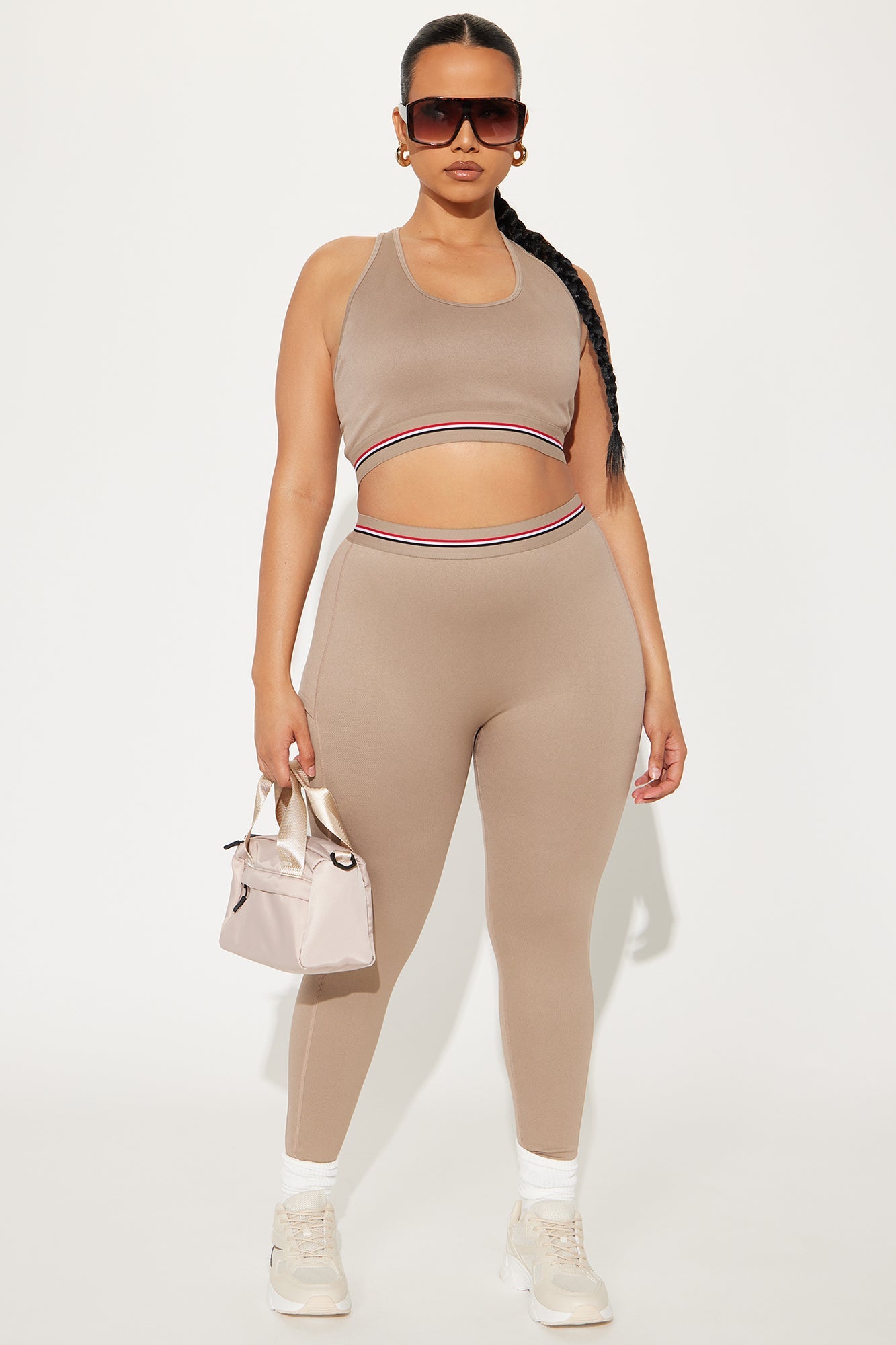 Power Up Flex Seamless Sports Bra - Taupe