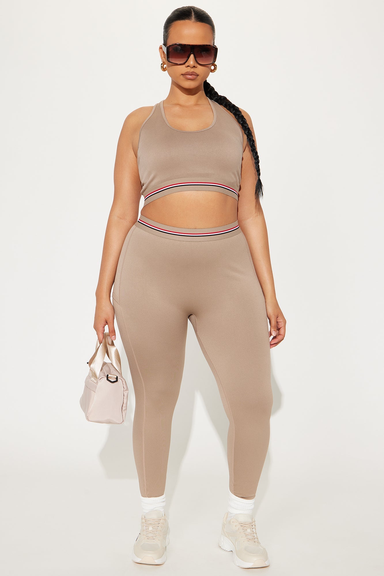 Power Up Flex Seamless Active Legging - Taupe