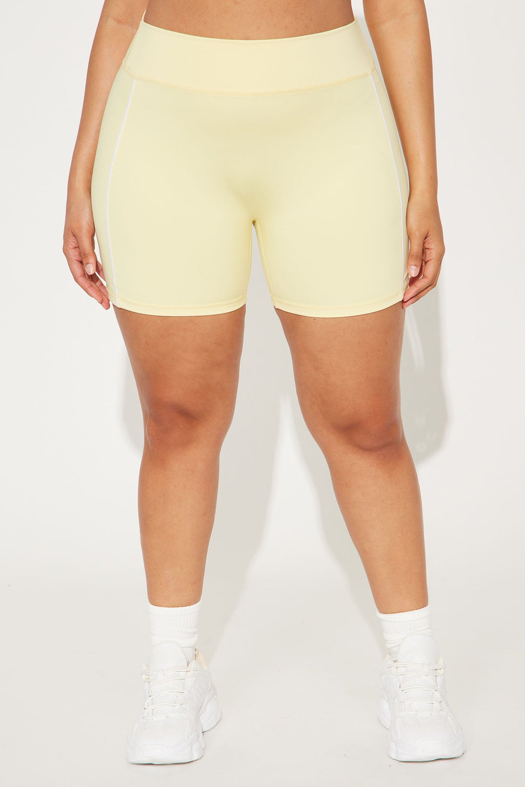 You Got Served Active Biker Short - Butter Yellow