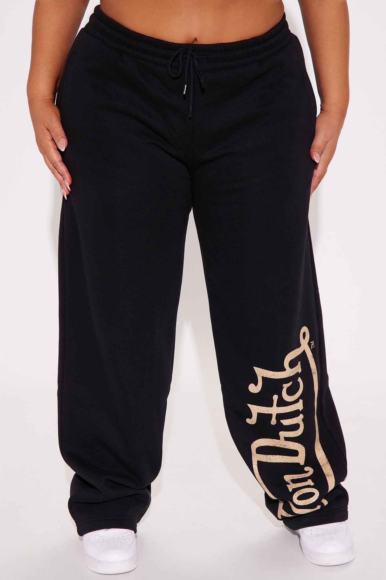 Von Dutch Vintage Wide Leg Pant - Black