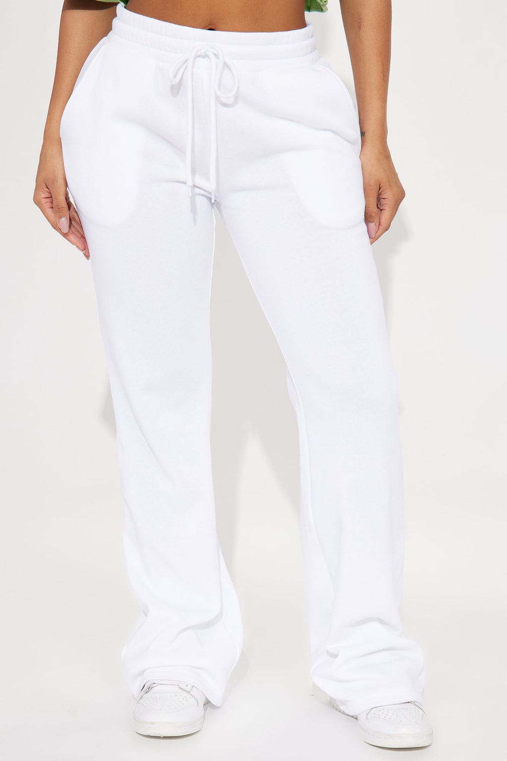 Candice Lounge Flare Pant - White