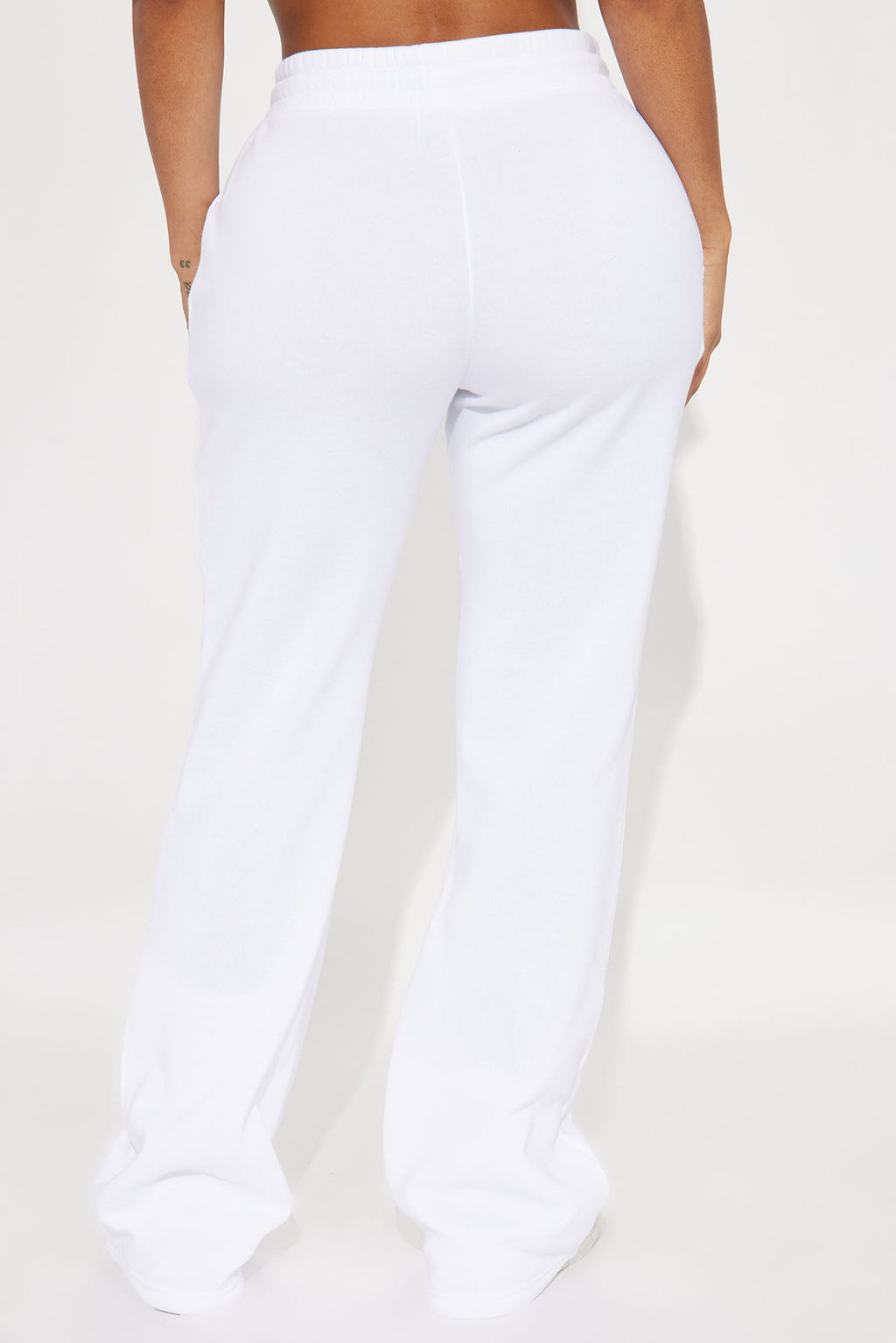 Candice Lounge Flare Pant - White