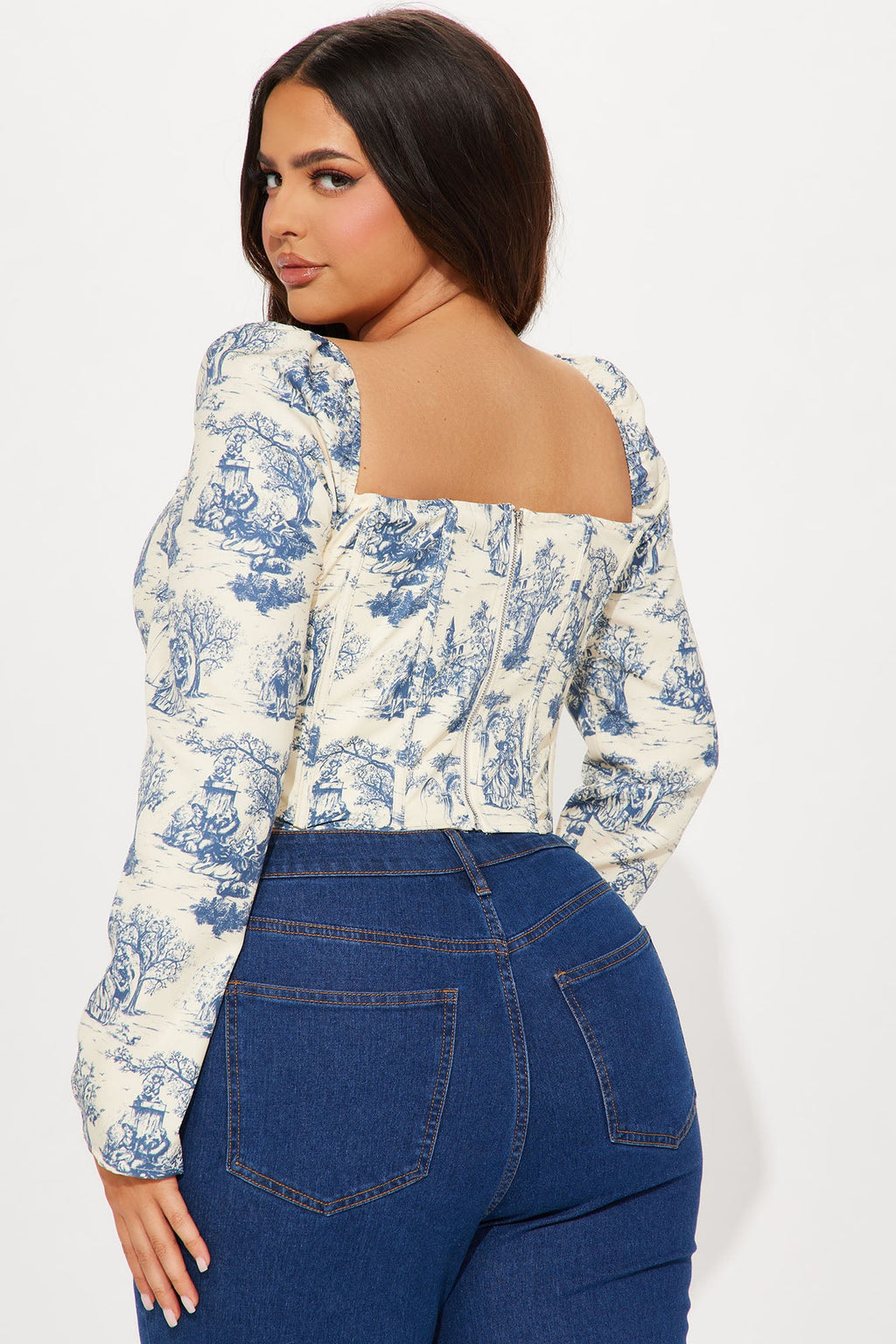 Simple Life Corset Top - Blue/combo