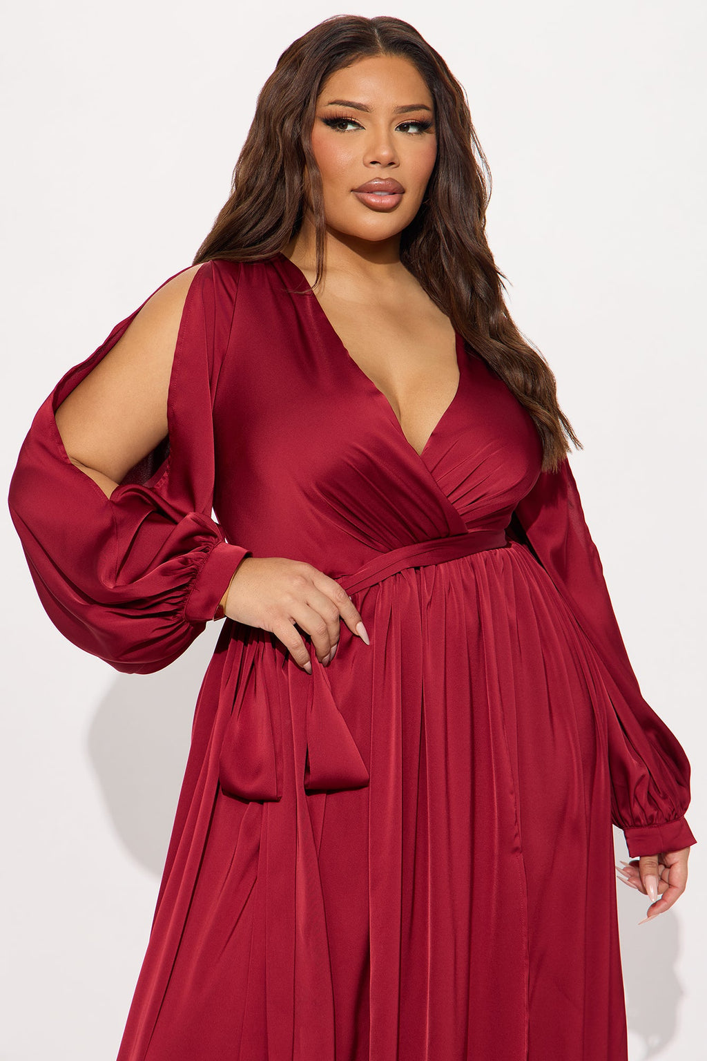 Belle Maxi Dress - Wine