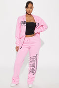 Von Dutch Classic Wide Leg Pant - Pink