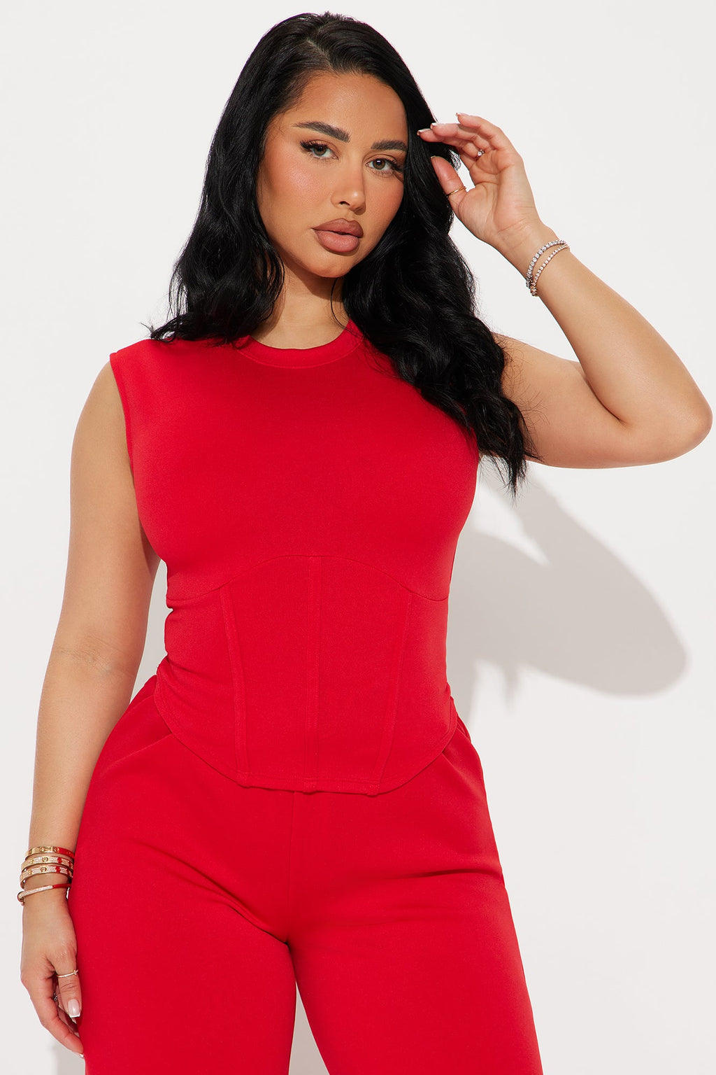 Comfy Escape Pant Set - Red