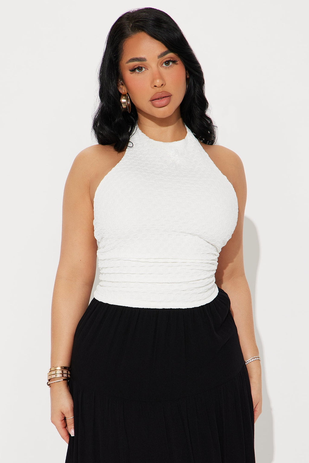 Anastasia Halter Top - Off White