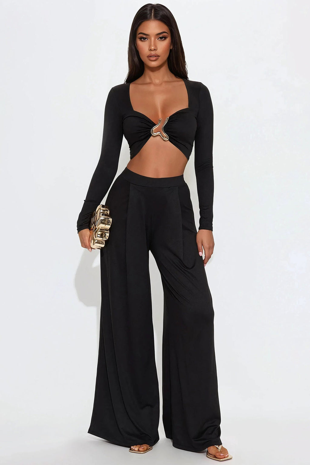 Sarai Pant Set - Black