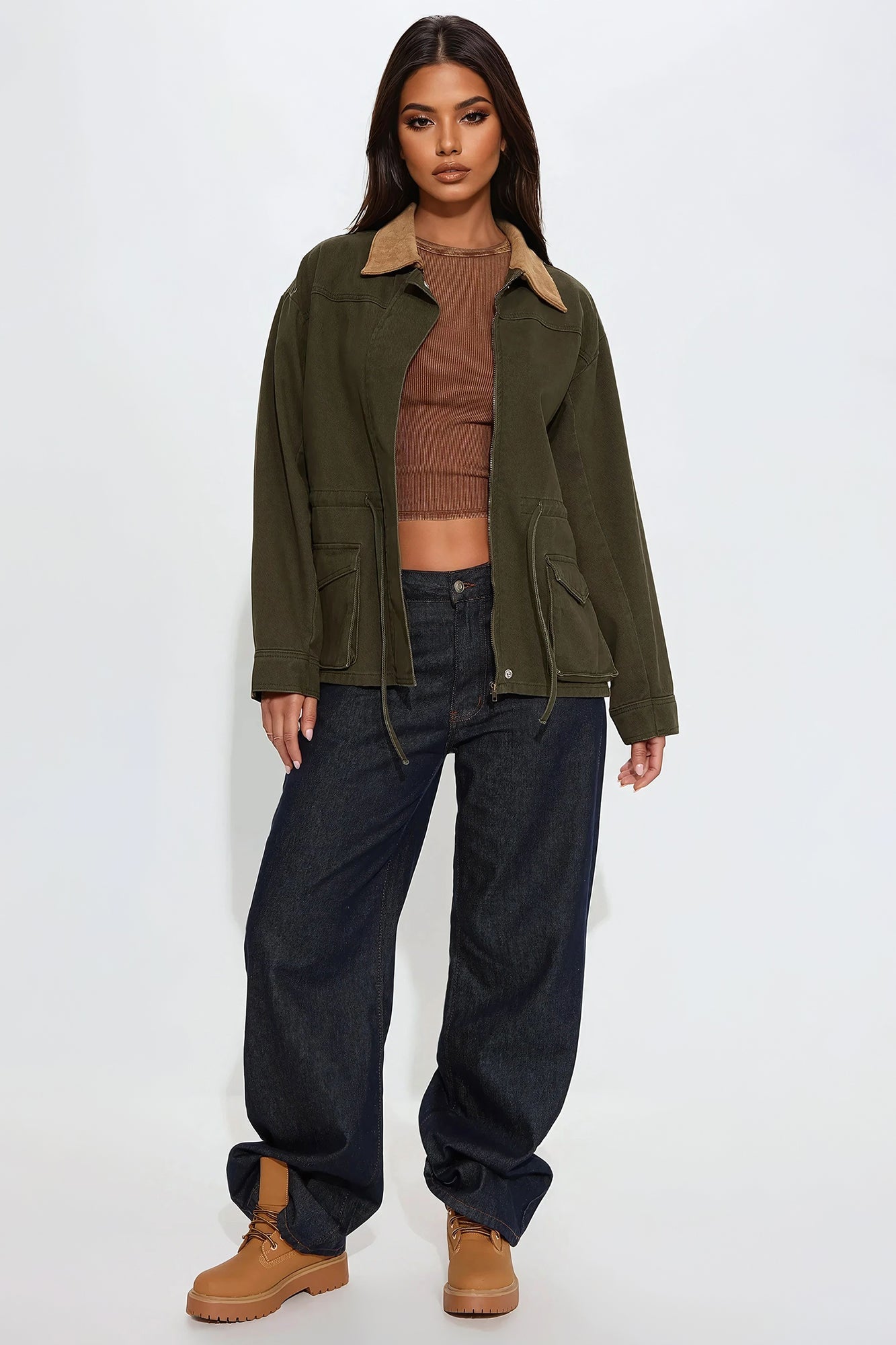 Hard Work Twill Anorak - Olive