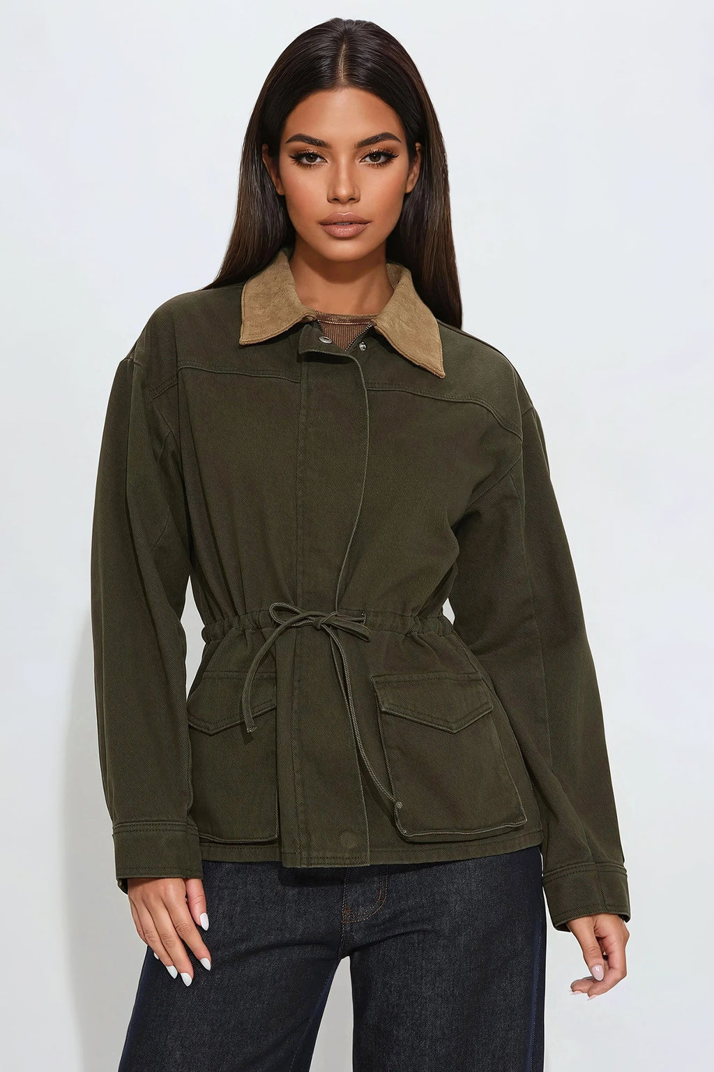 Hard Work Twill Anorak - Olive