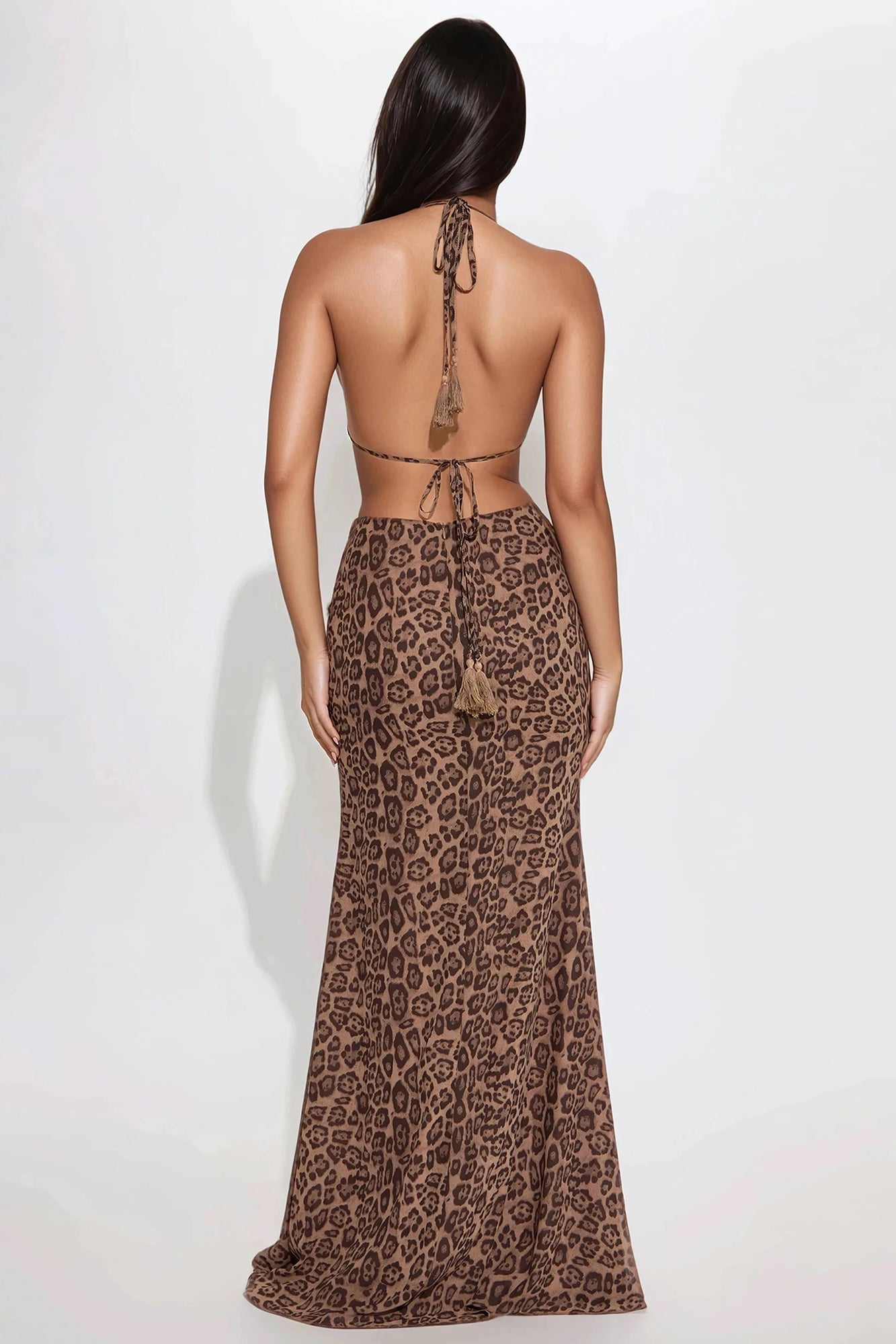 Raina Leopard Maxi Dress - Leopard