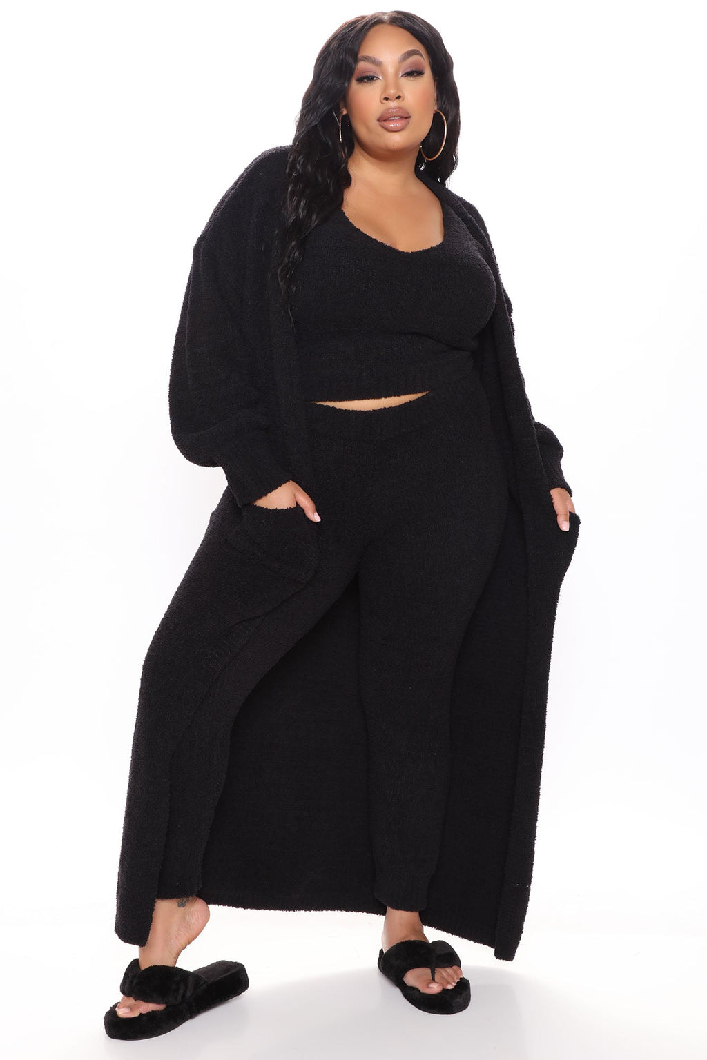 Living So Cozy 3 Piece Legging Set - Black