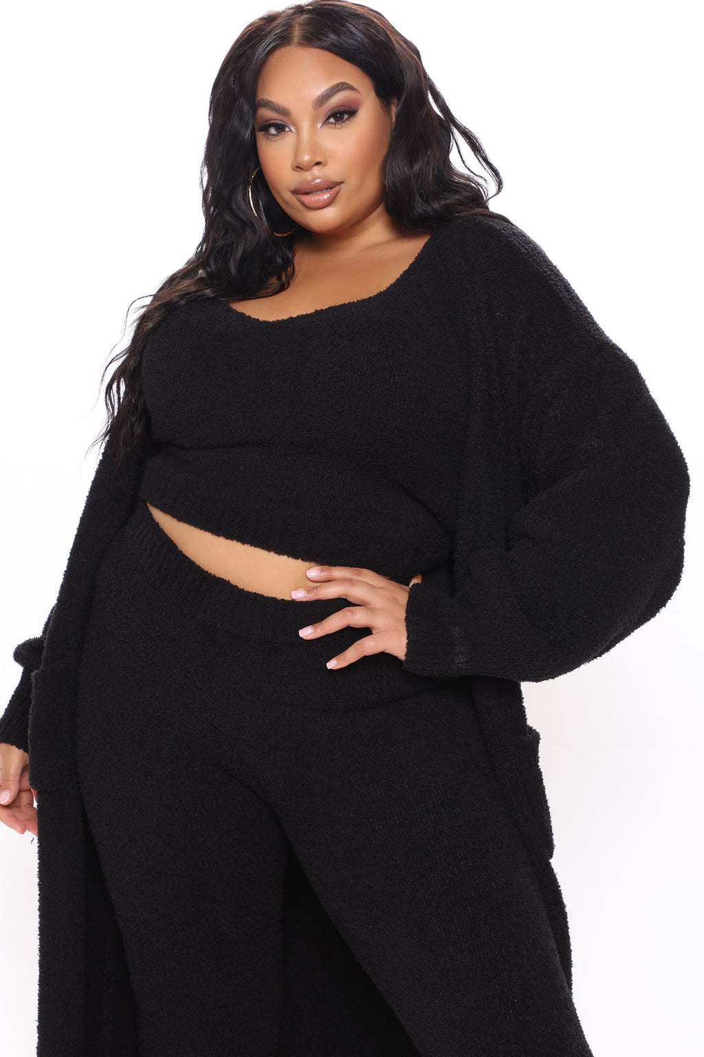 Living So Cozy 3 Piece Legging Set - Black