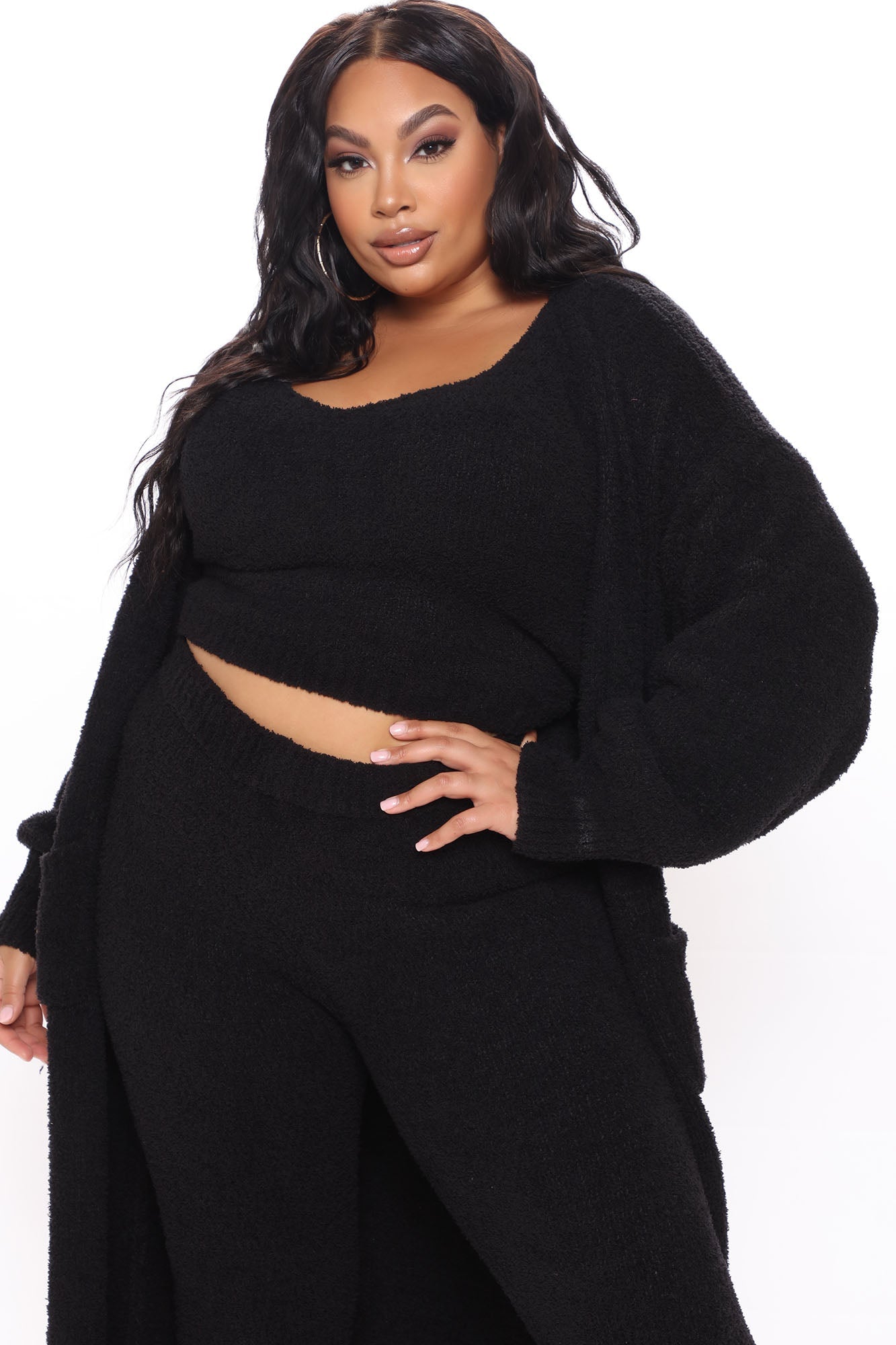 Living So Cozy 3 Piece Legging Set - Black