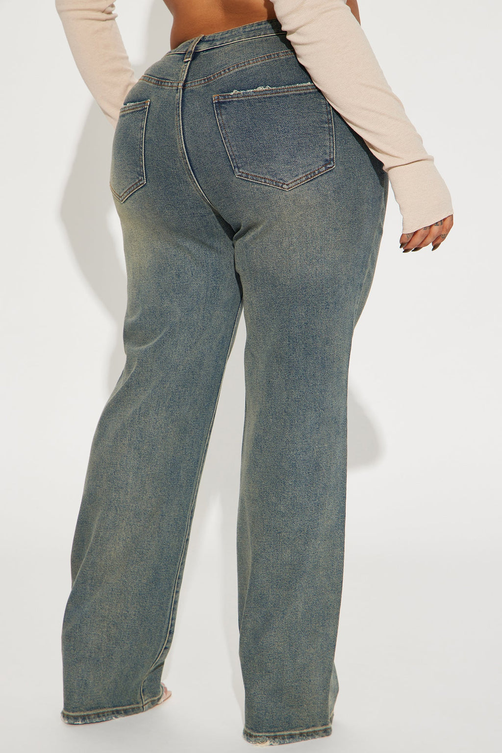 Left Him Speechless Straight Leg Jeans - Vintage Wash