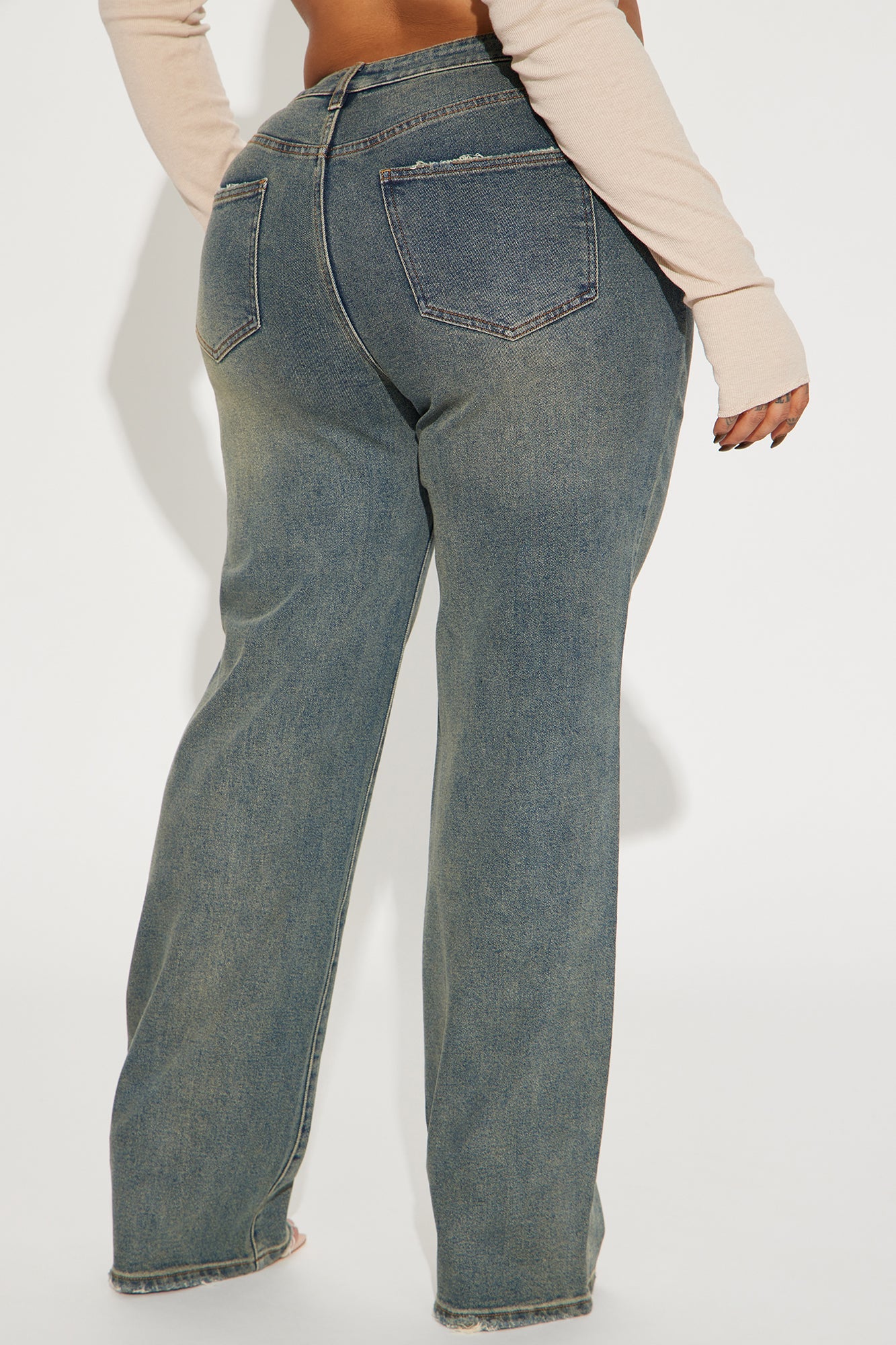 Left Him Speechless Straight Leg Jeans - Vintage Wash