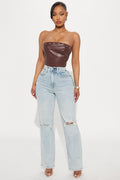 Everyday High Rise Straight Leg Jeans - Light Wash