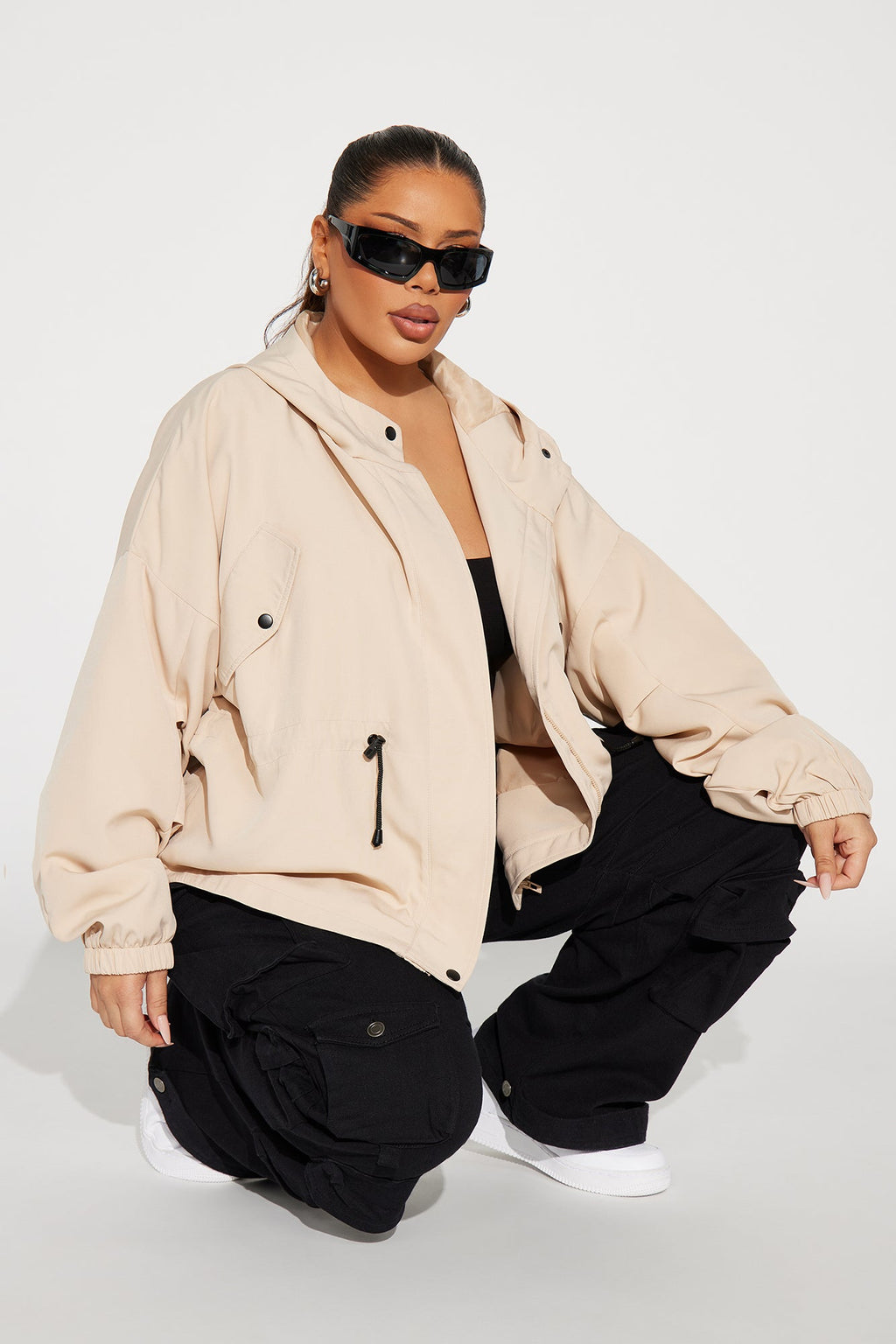 Just Might Snap Jacket - Khaki