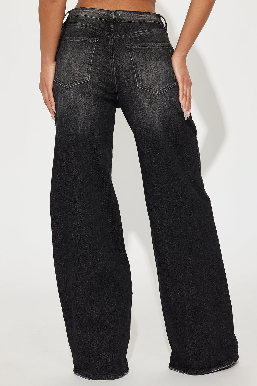 Astrid Wide Leg Baggy Jean - Black Wash