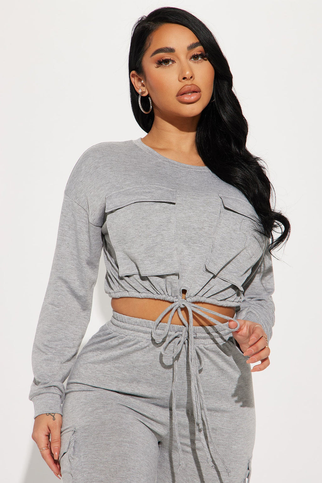 Finding Time Jogger Set - Heather Grey