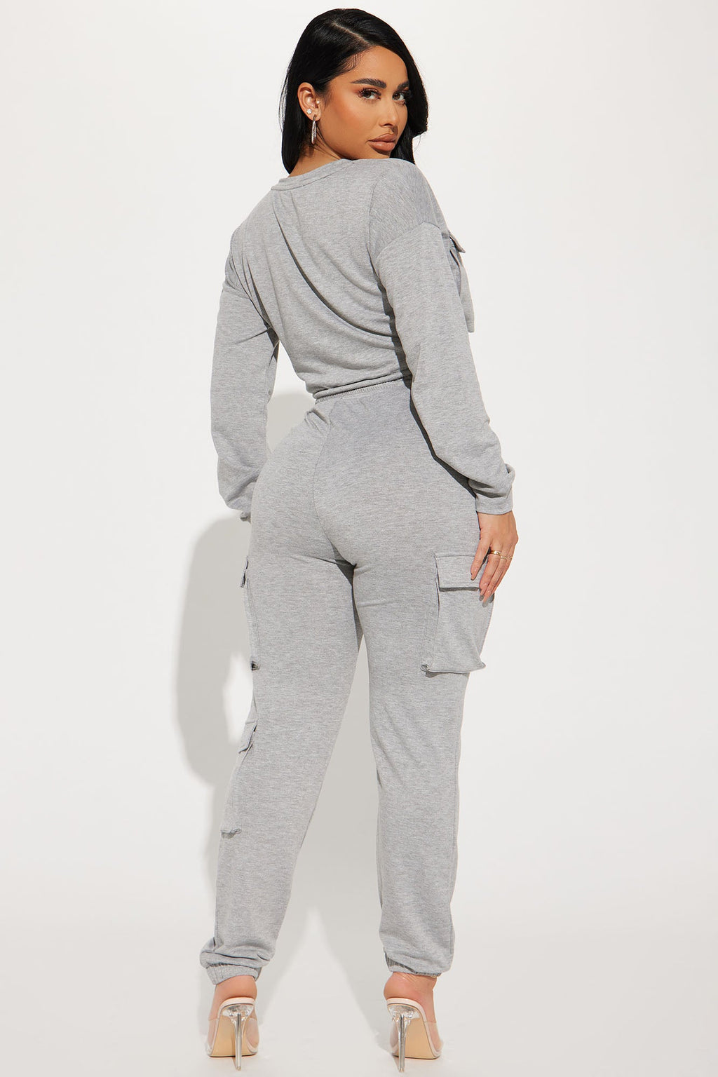 Finding Time Jogger Set - Heather Grey