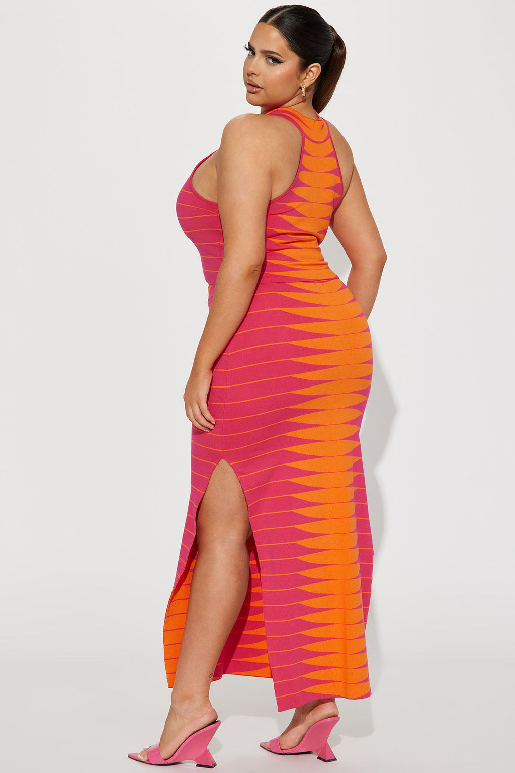 More Than You Know Skirt Set - Pink/combo