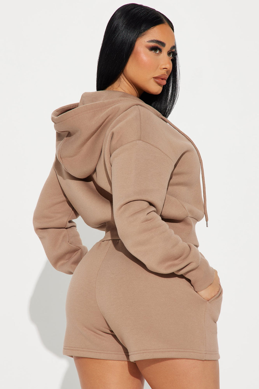 Brianna Sweatshirt Set - Mocha
