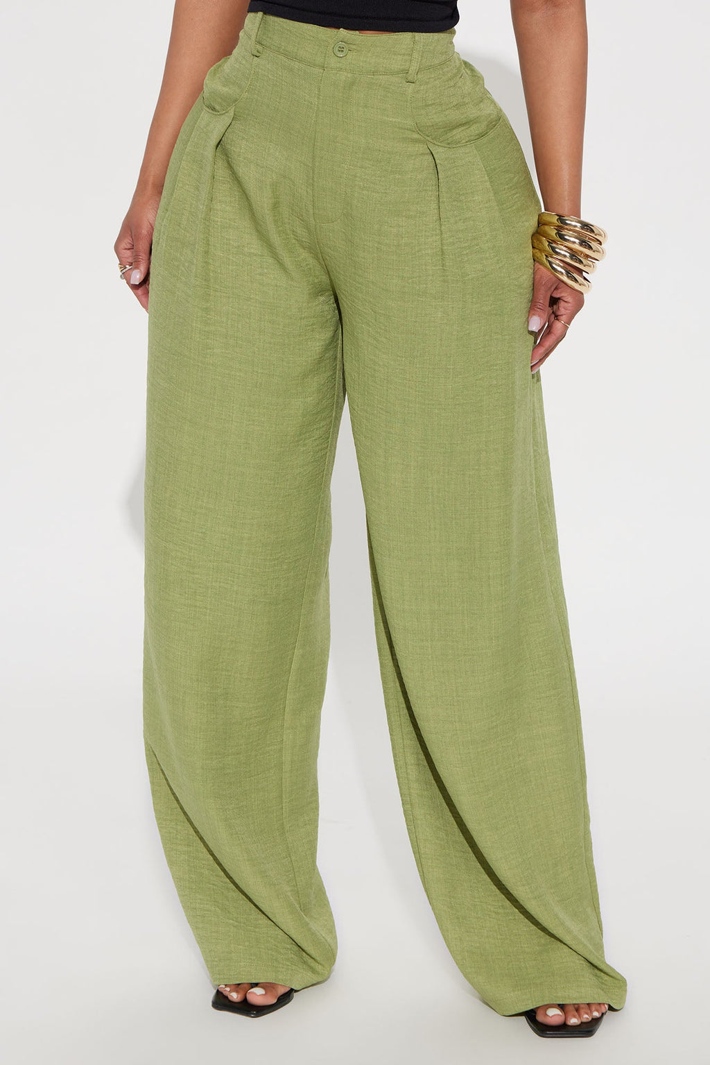 Matson Wide Leg Trouser - Sage