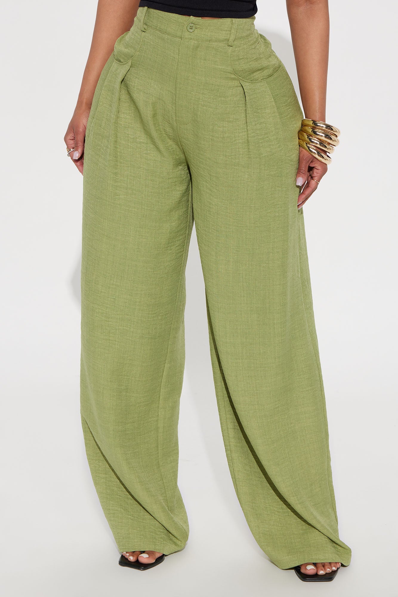 Matson Wide Leg Trouser - Sage